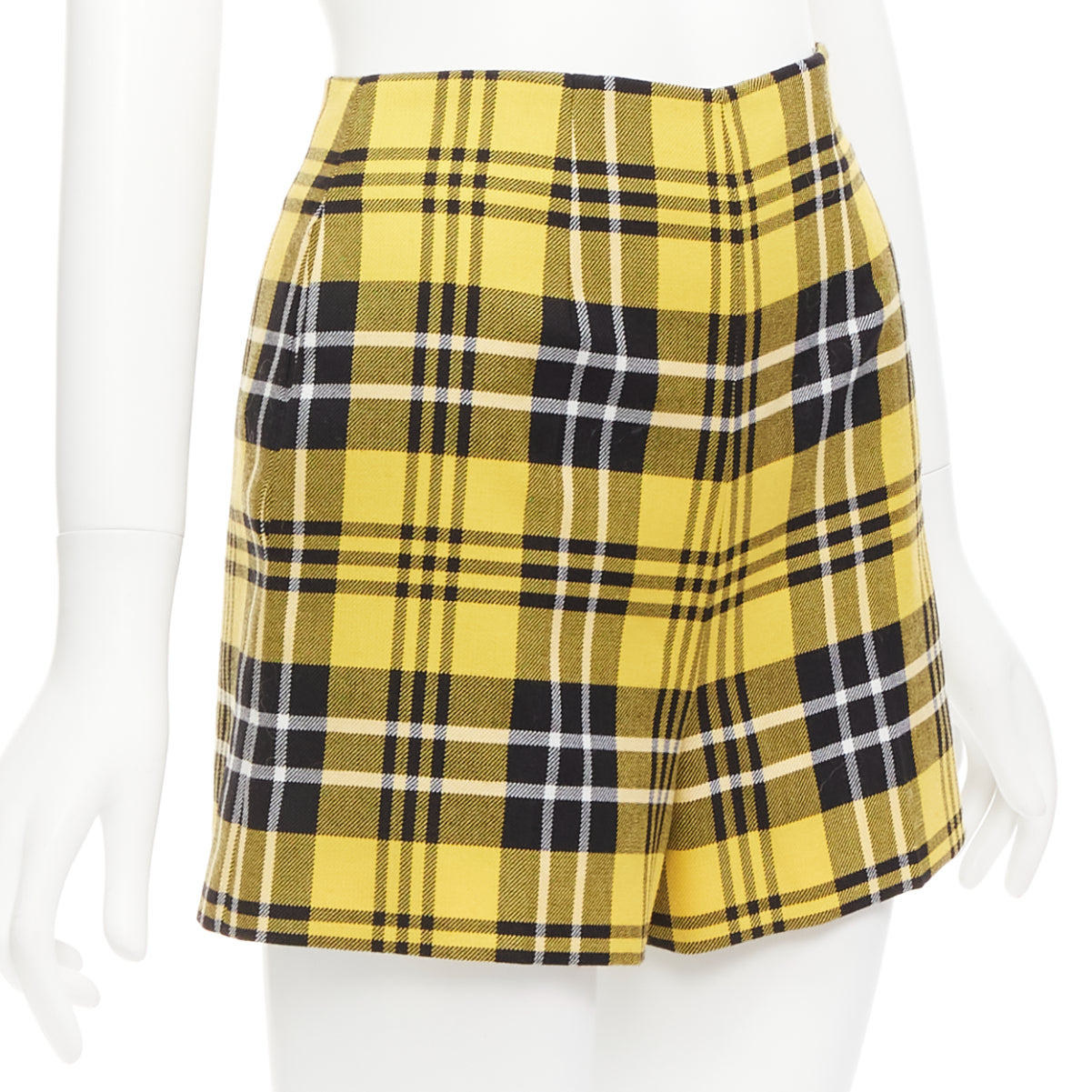 Dior Plaid Wool Shorts - Image 6
