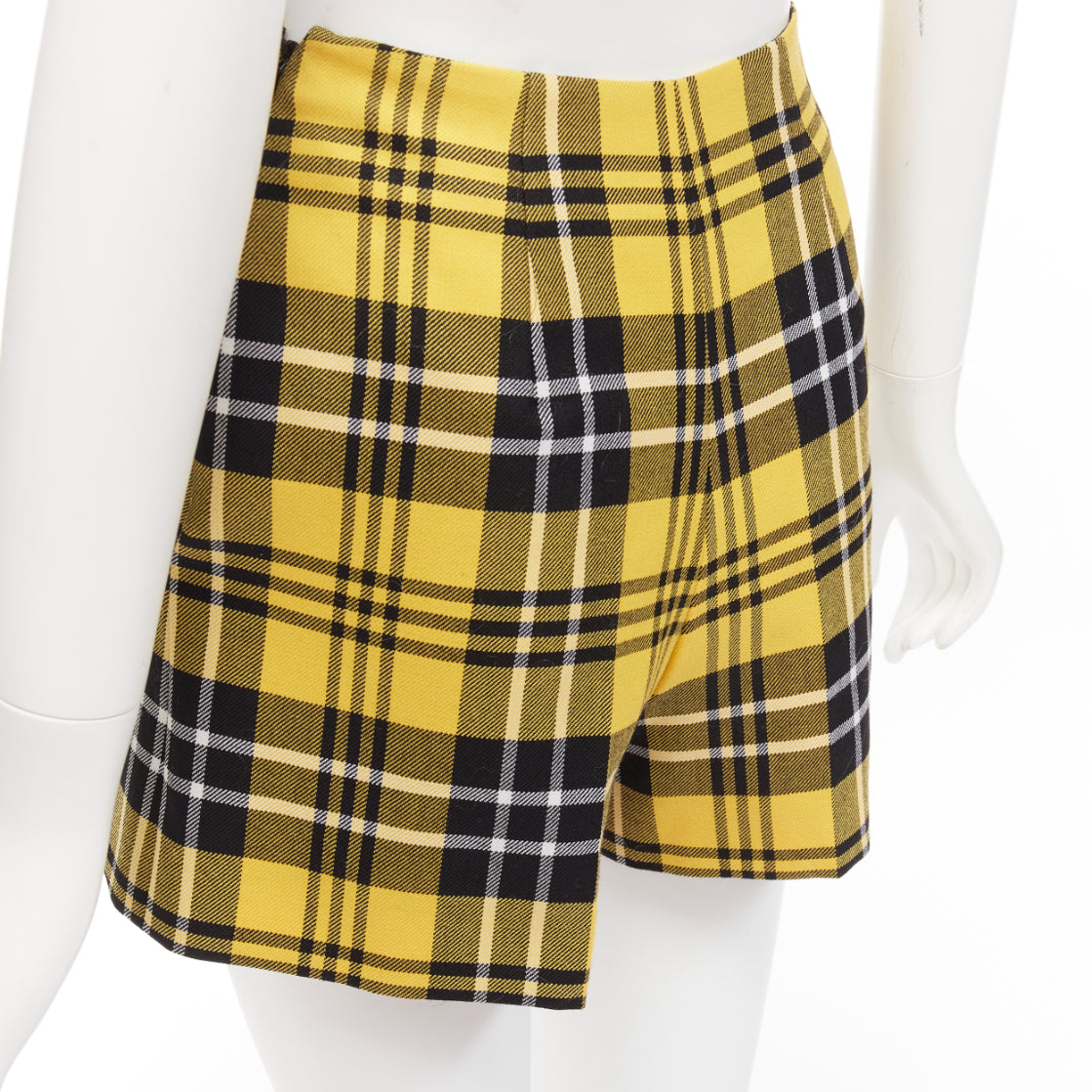 Dior Plaid Wool Shorts - Detail 2