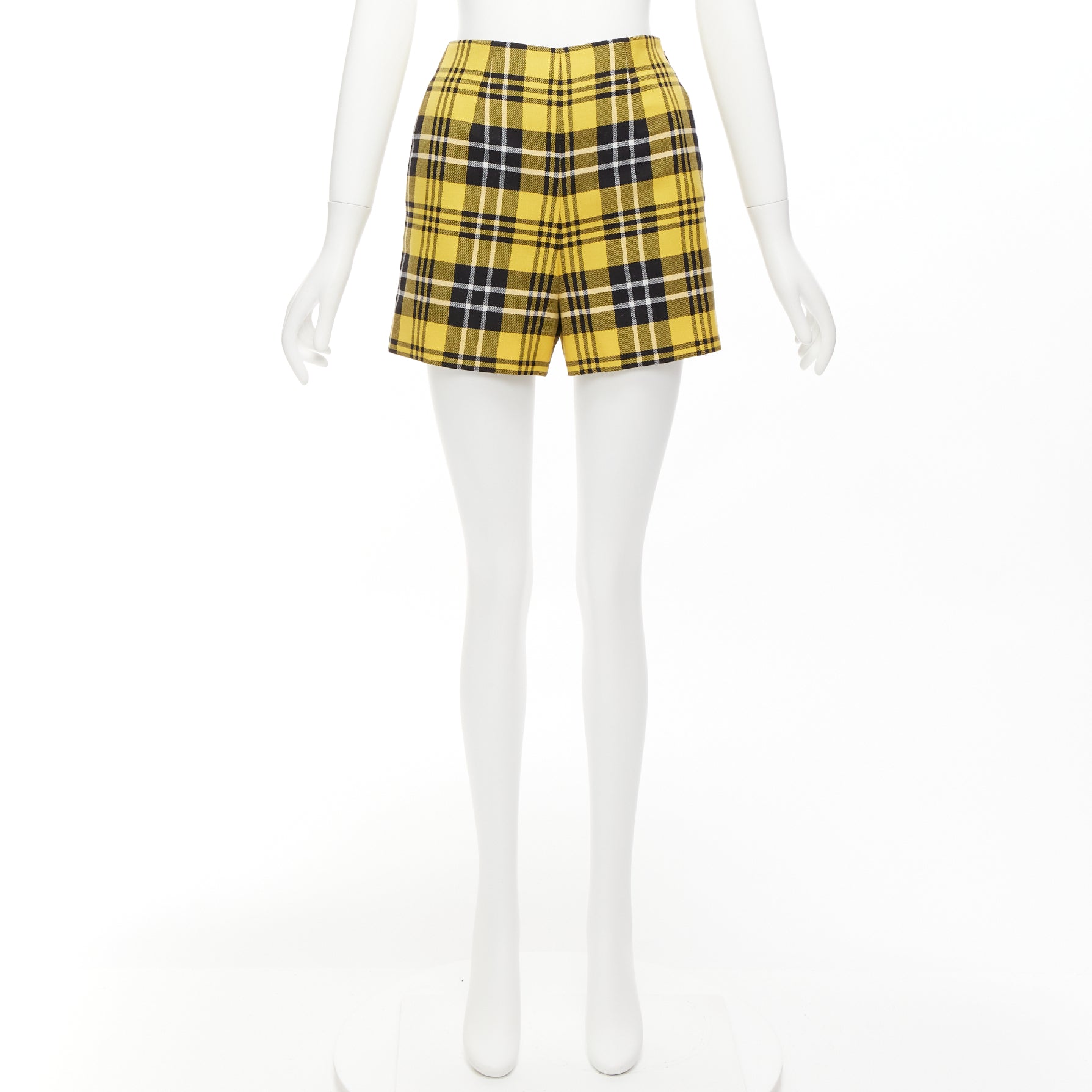 Dior Plaid Wool Shorts - Image 11