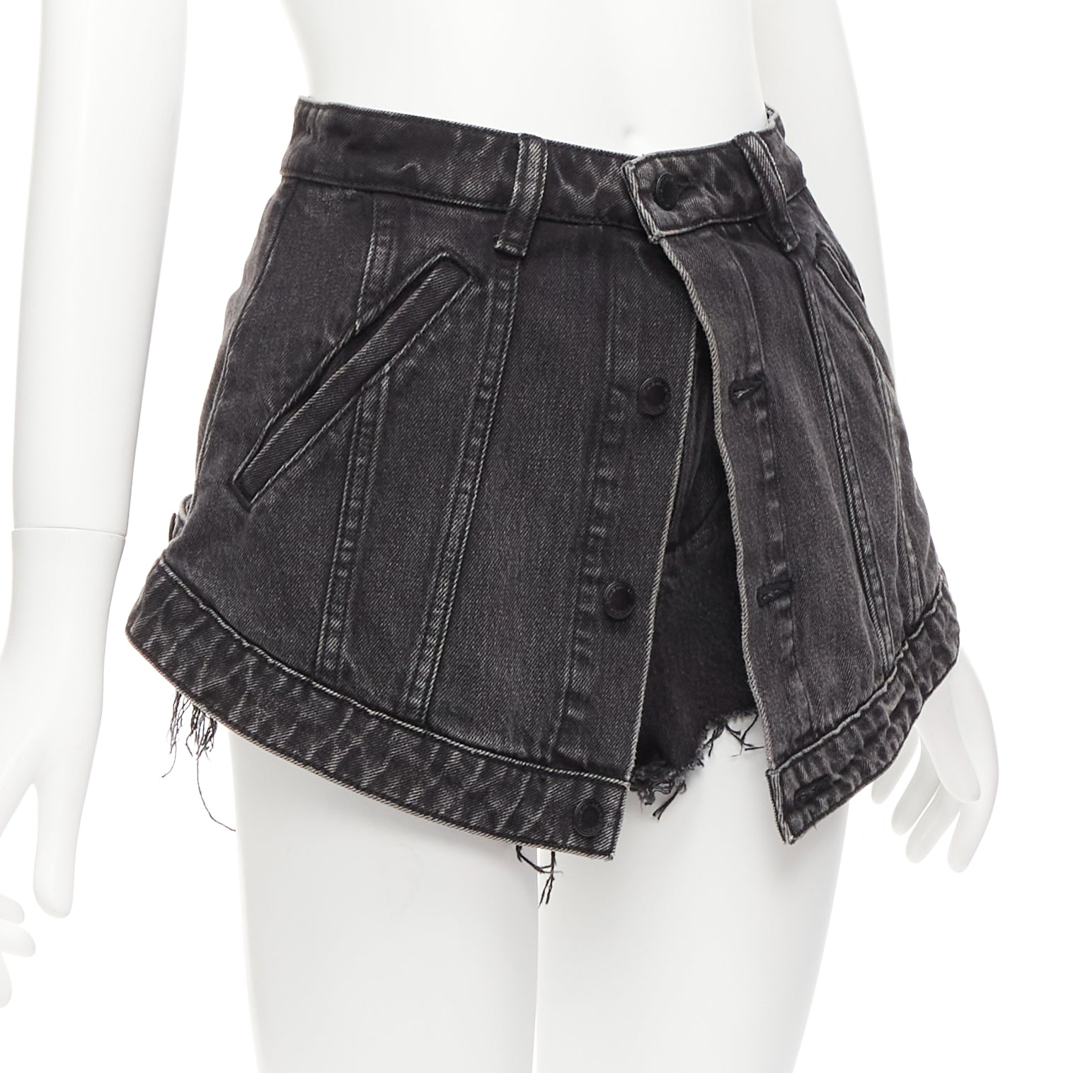 Alexander Wang Cutaway Skort Shorts - Image 6