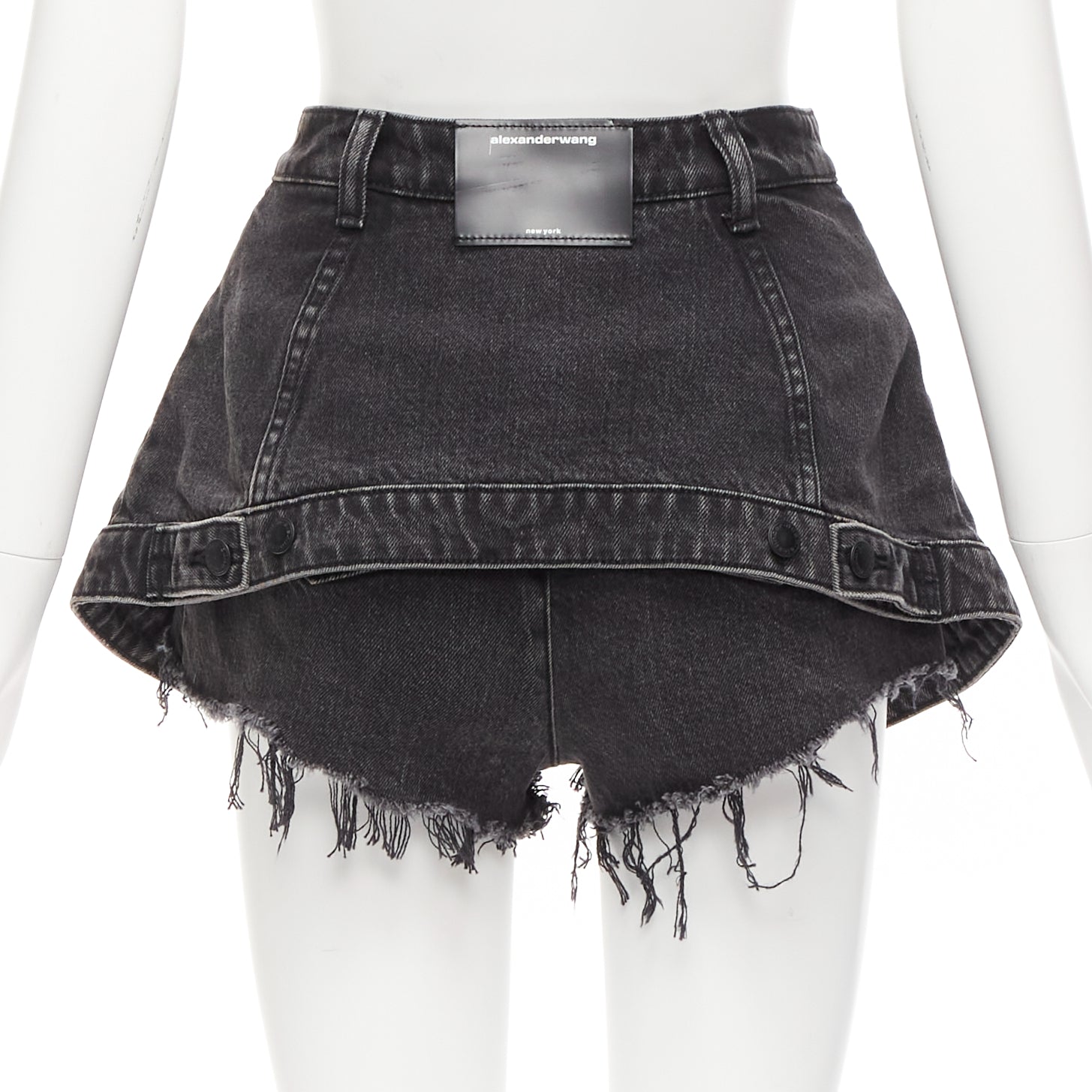 Alexander Wang Cutaway Skort Shorts - Side view