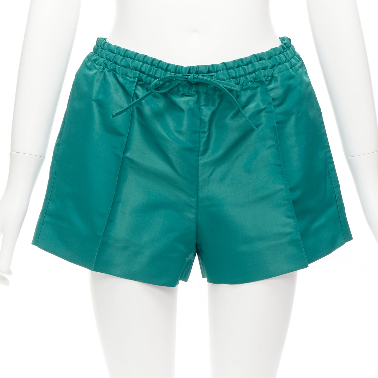 Valentino Garavani Green Silk Shorts