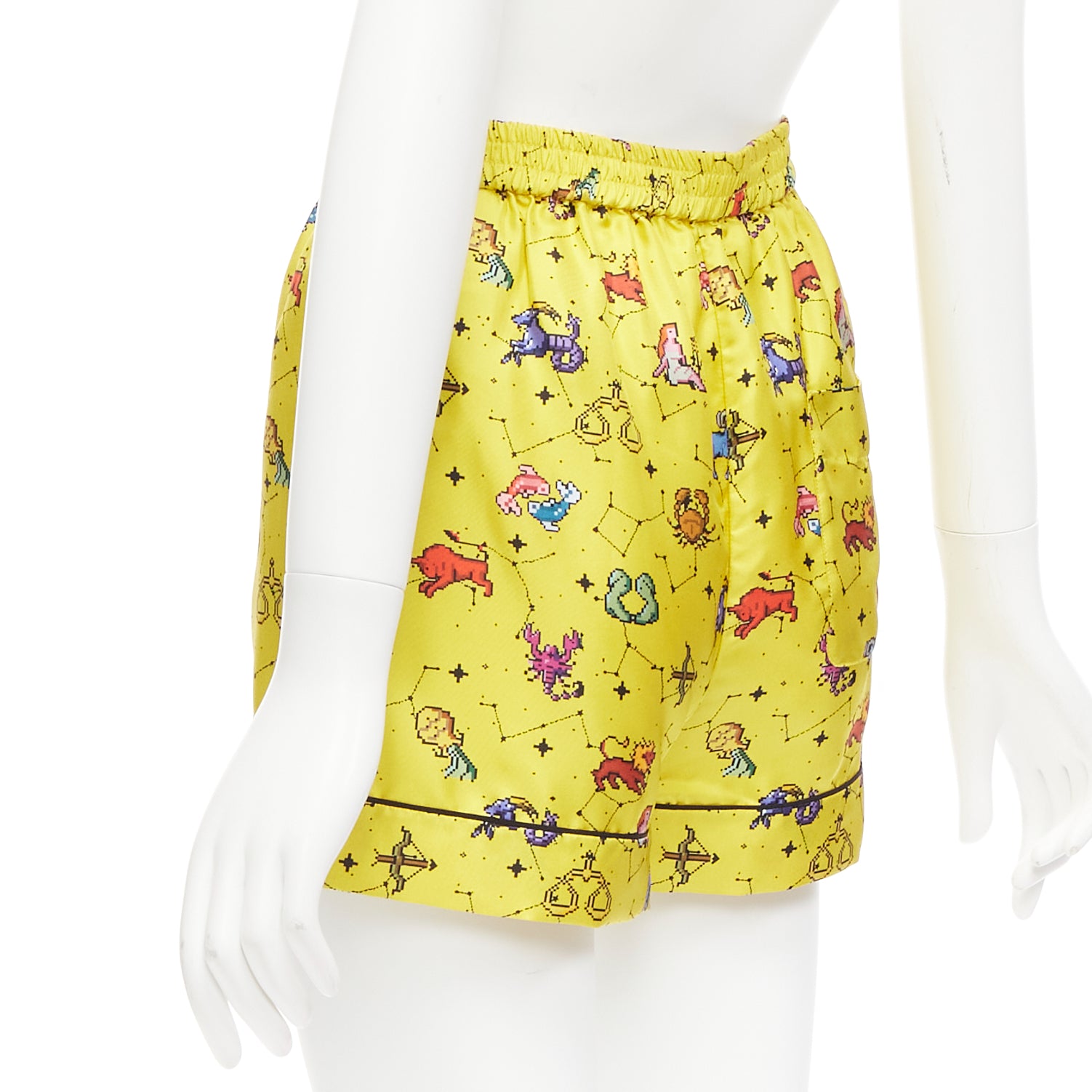 Dior Astrology Yellow Shorts - Side view