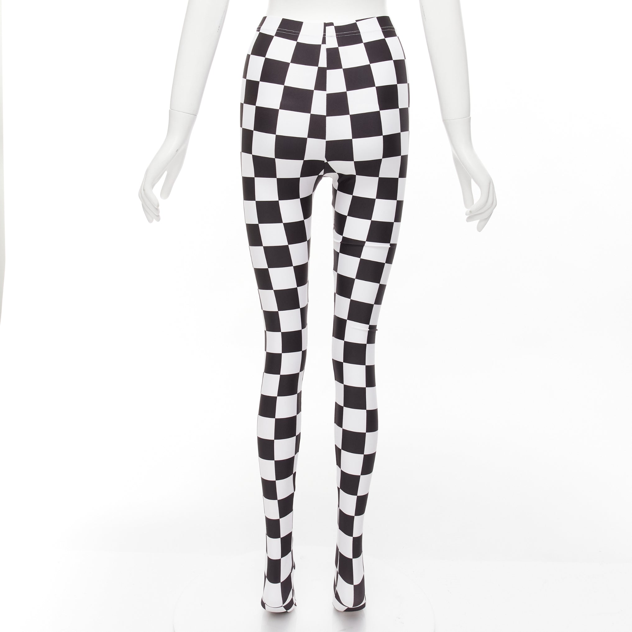 Comme Des Garcons Checkerboard Leggings - Side view