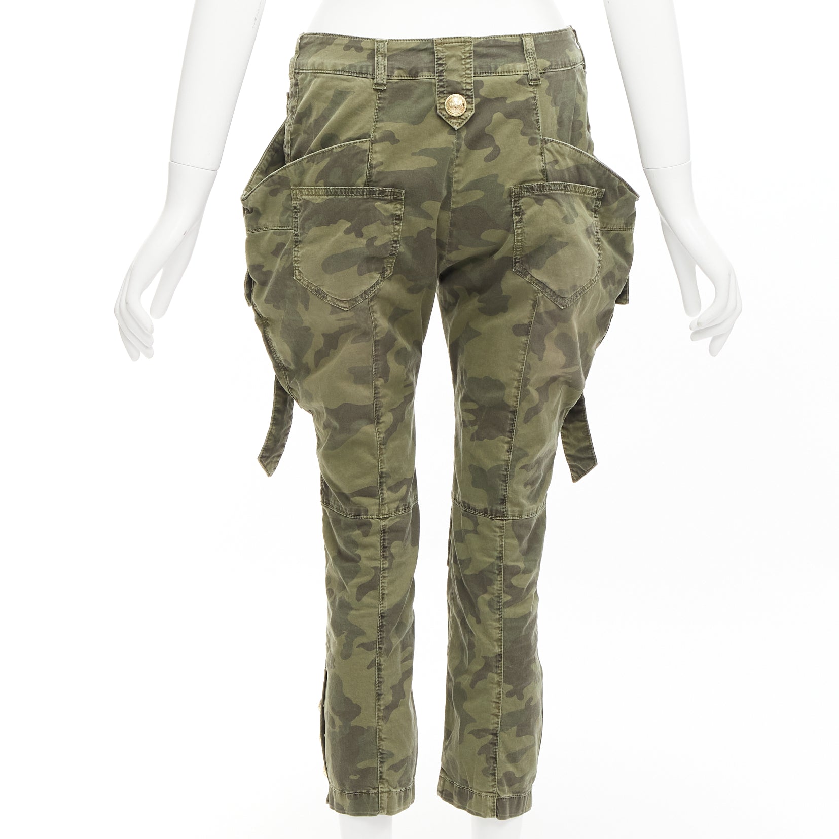 Balmain Camo Cargo Pants - Side view