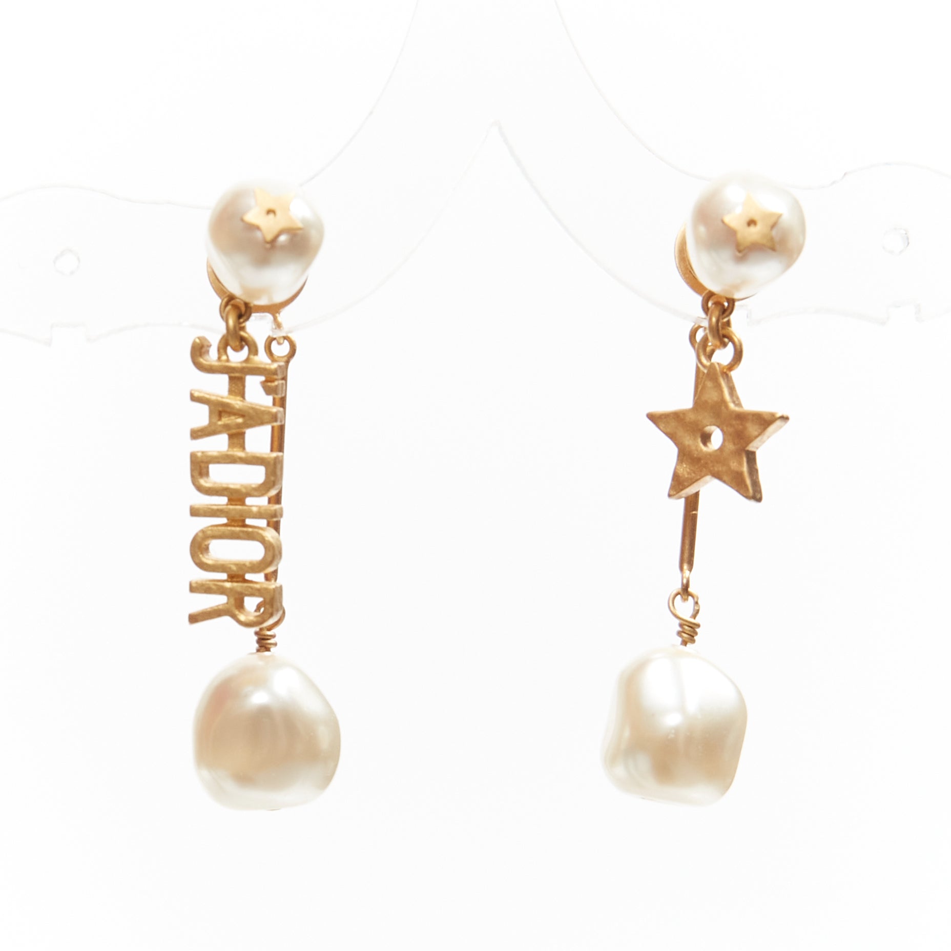 Dior Faux Pearl Earrings