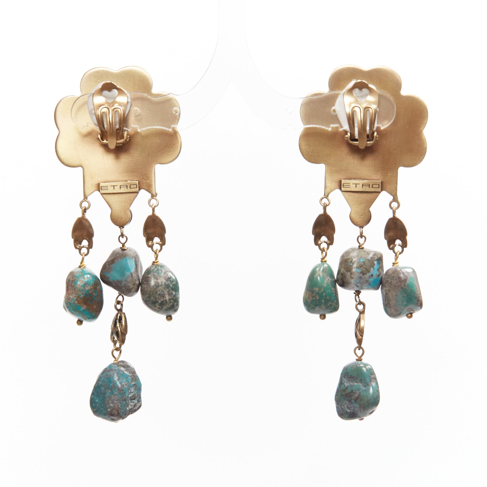 Etro Enamel Flower Earrings - Image 6