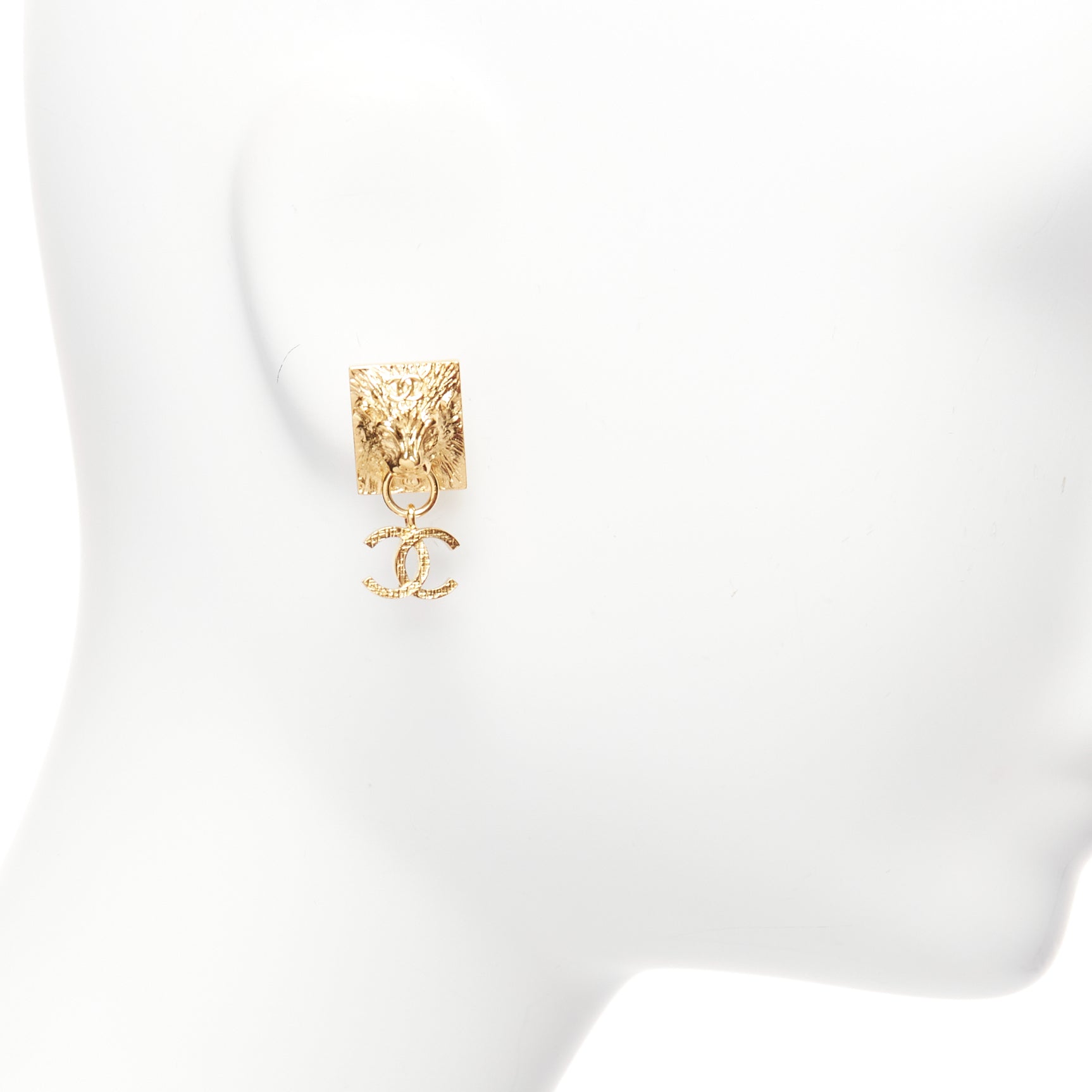 Chanel Lion Head Earrings - 4