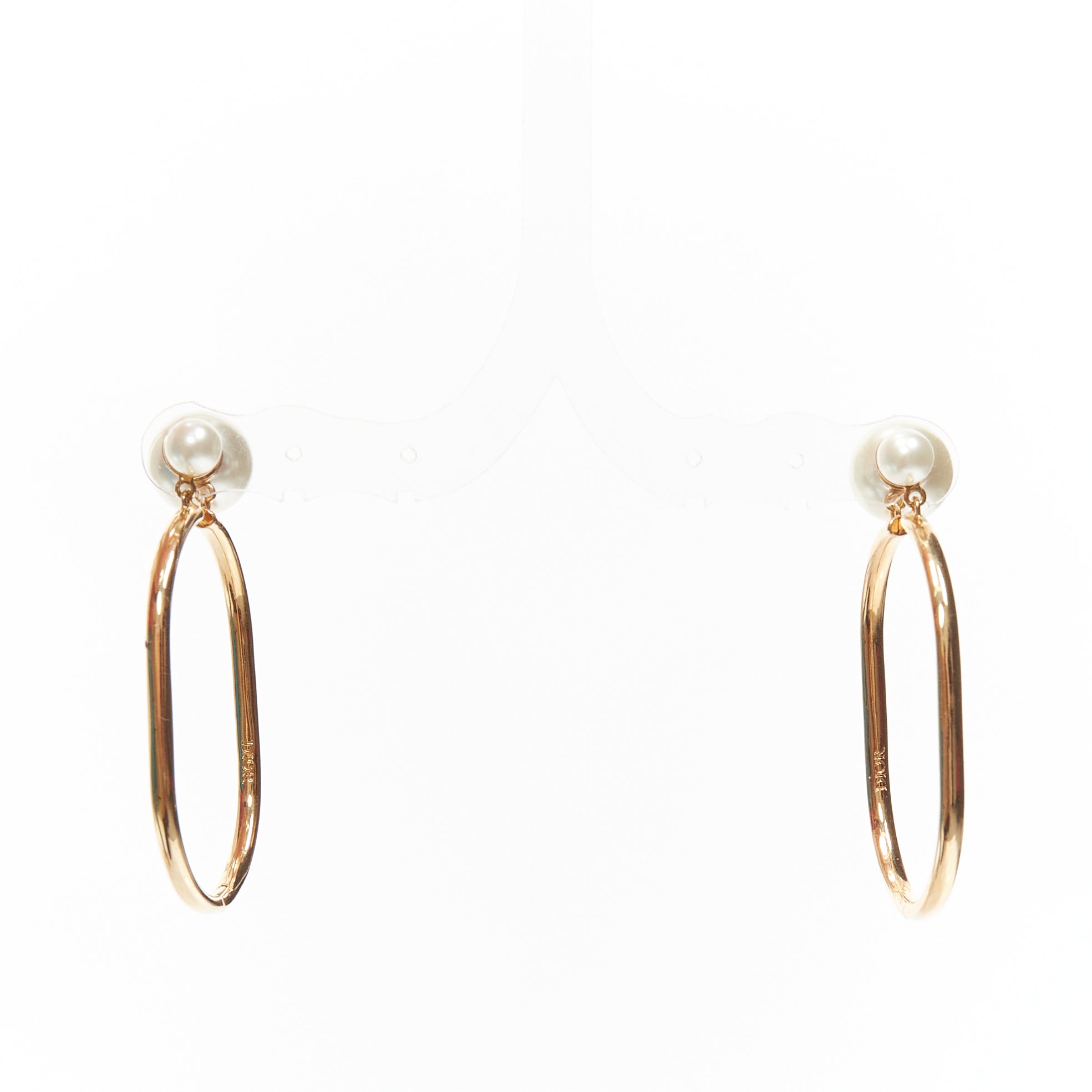 Dior Oval Hoop Earrings - Image 6