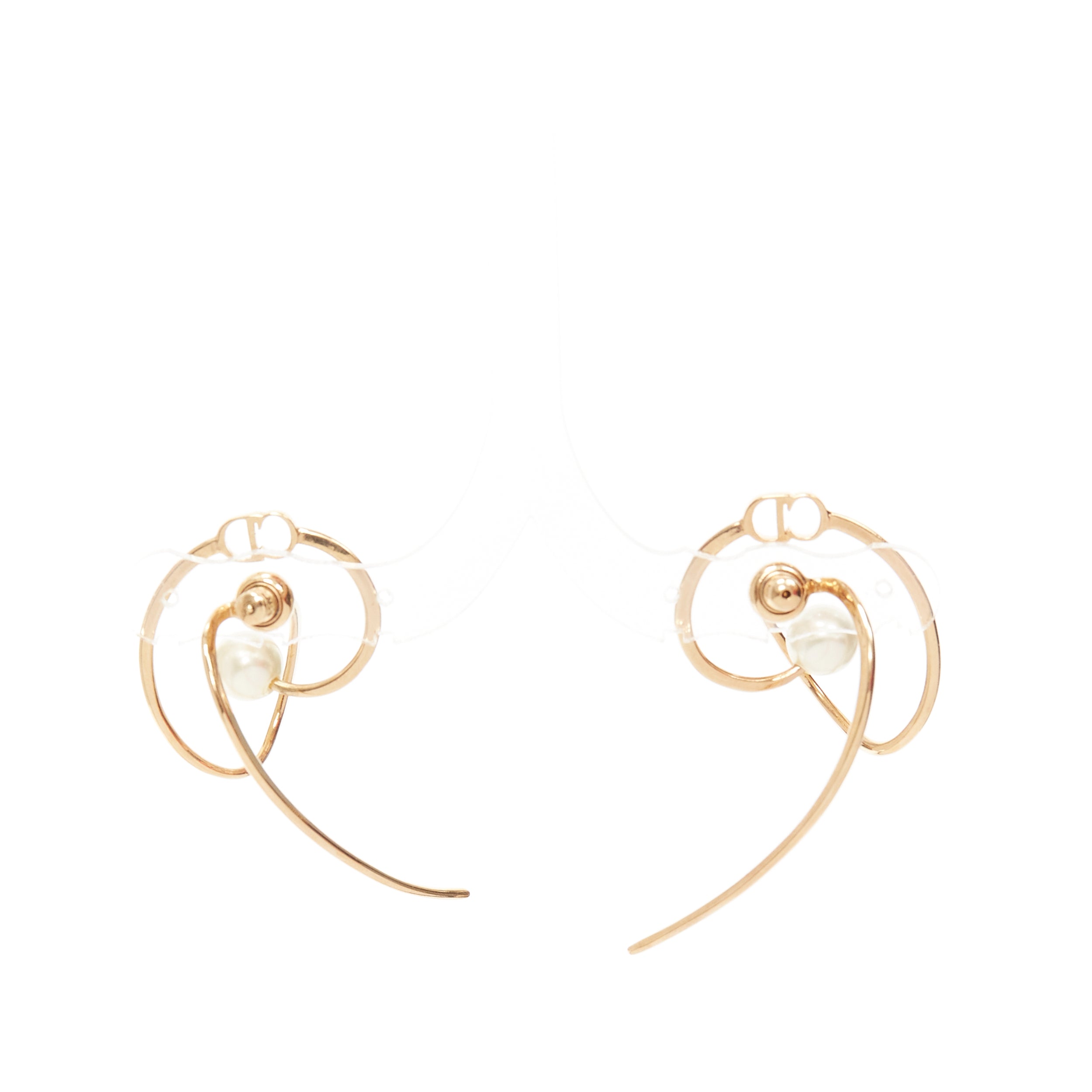 Dior Pearl Swirl Earrings - Image 6
