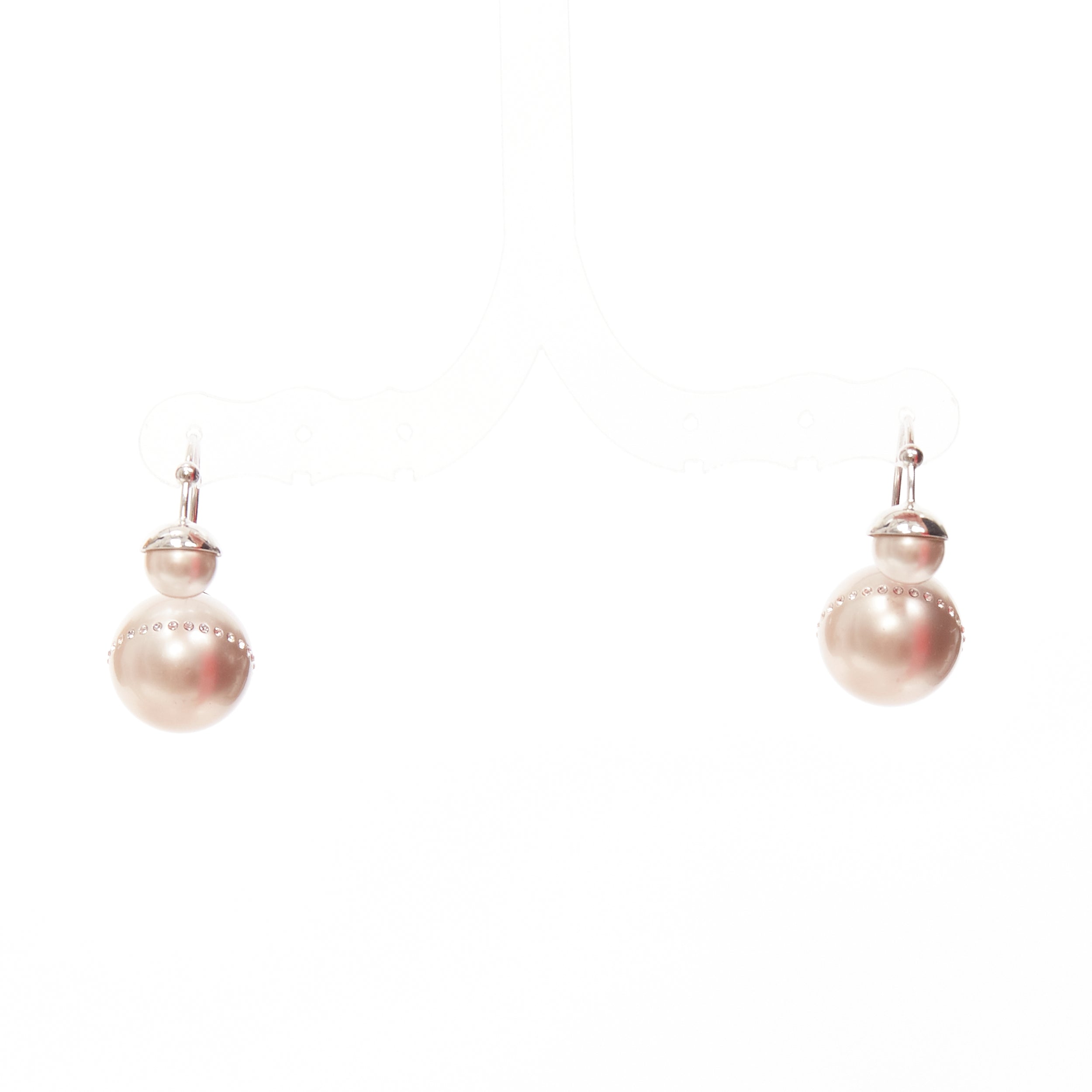 Dior Pink Pearl Earrings