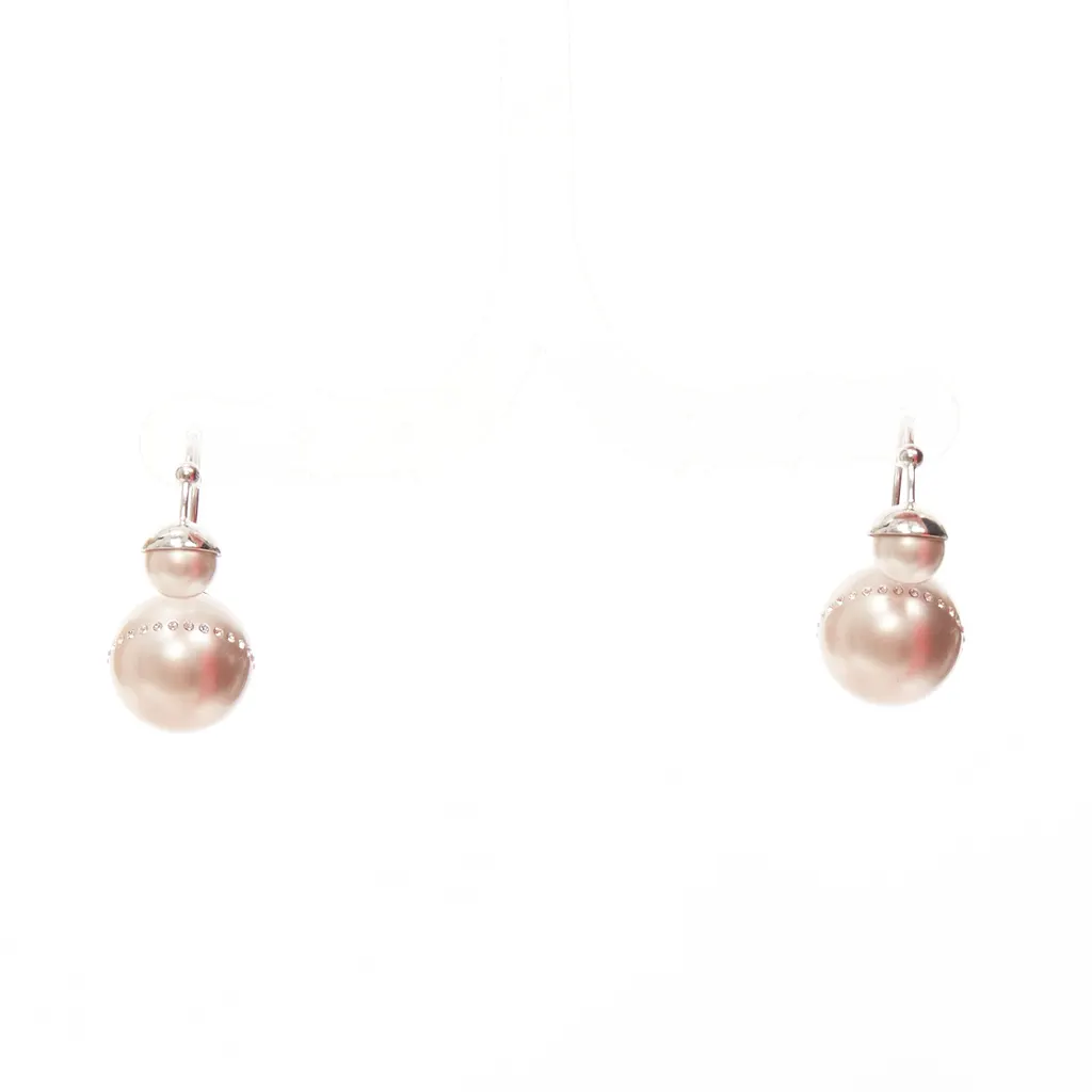 Dior Pink Pearl Earrings Pink Pearl Never worn - Front View