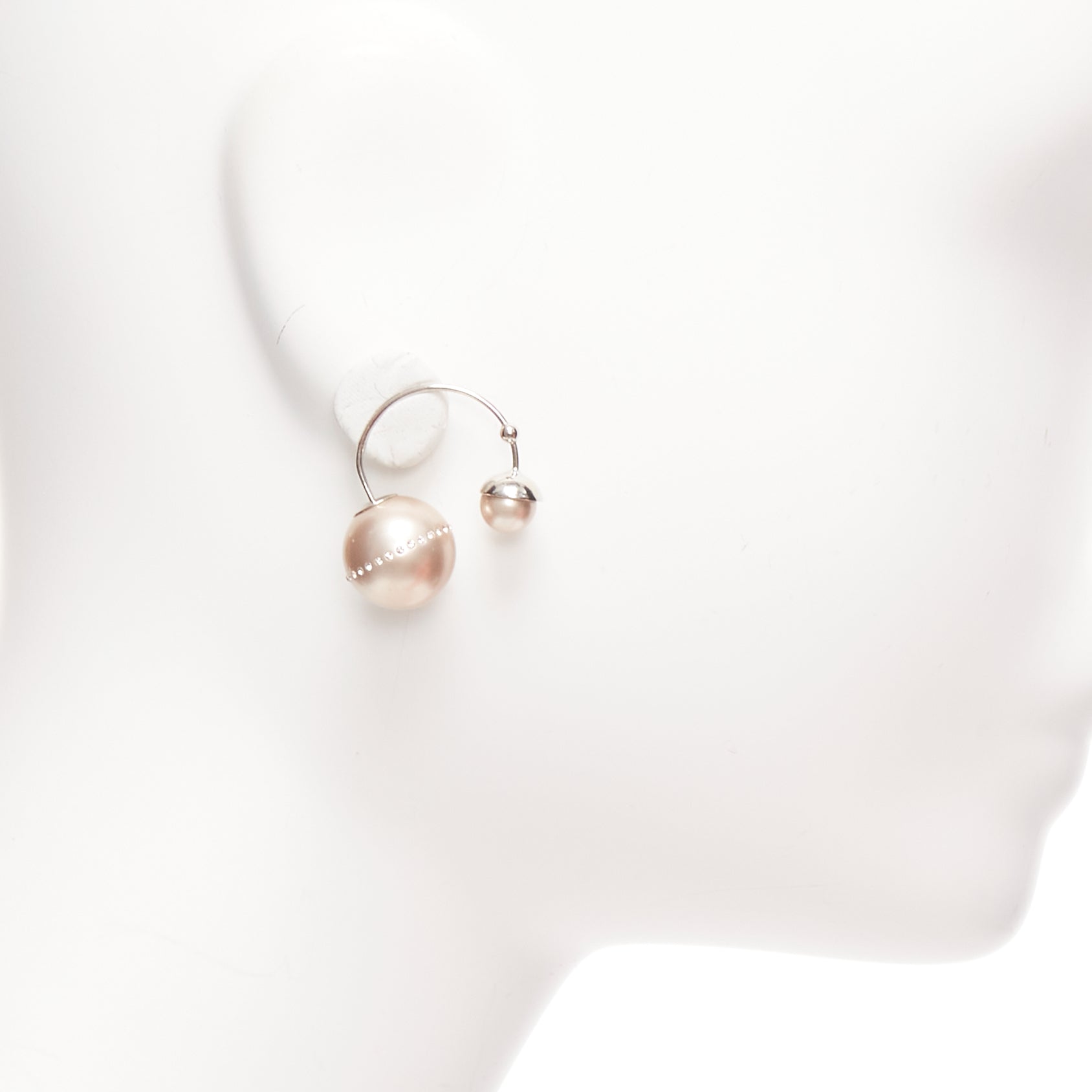 Dior Pink Pearl Earrings - 4