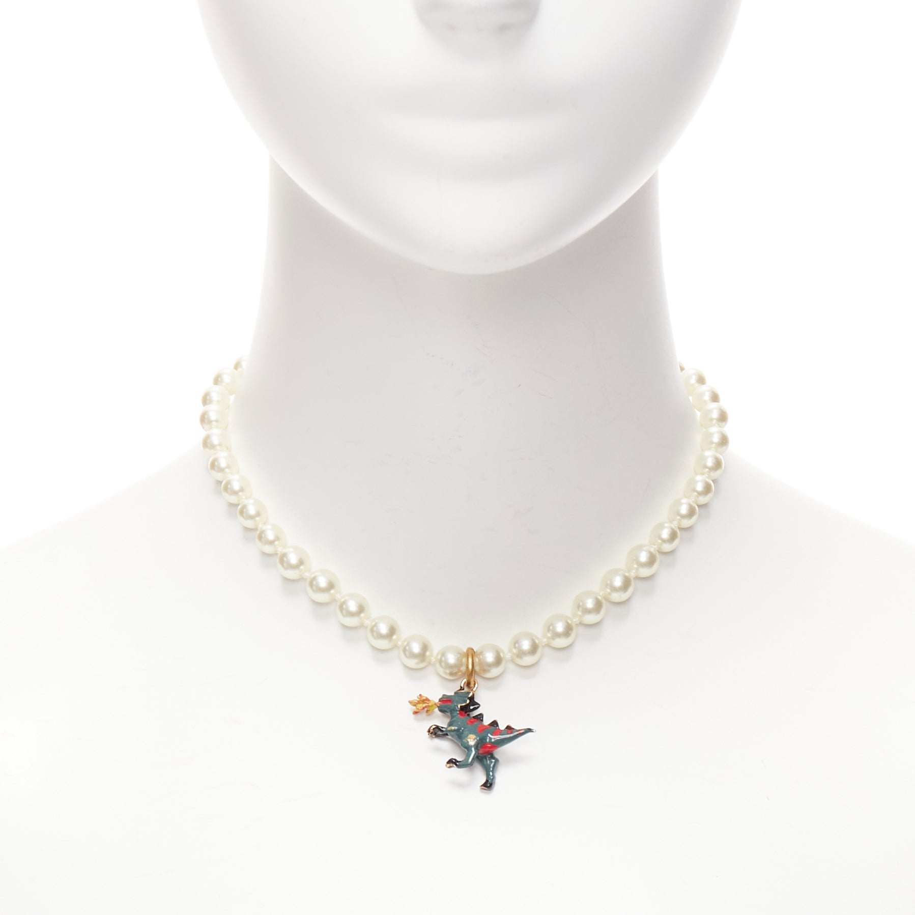 Dior Fire Dinosaur Choker