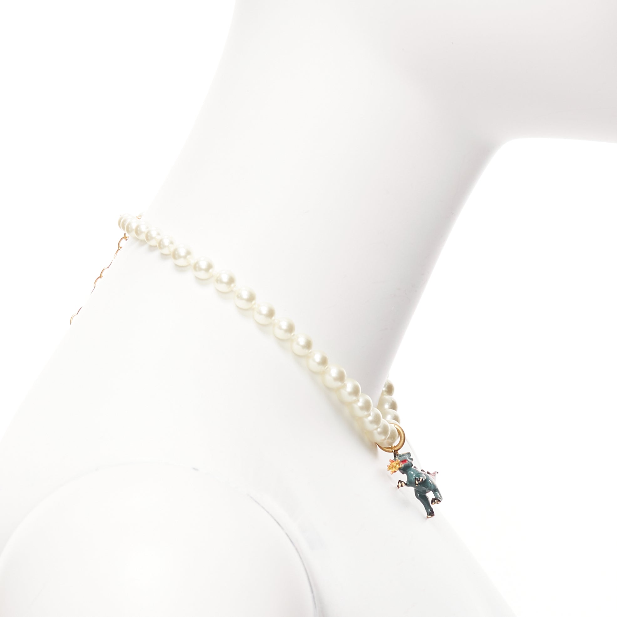 Dior Fire Dinosaur Choker - 4