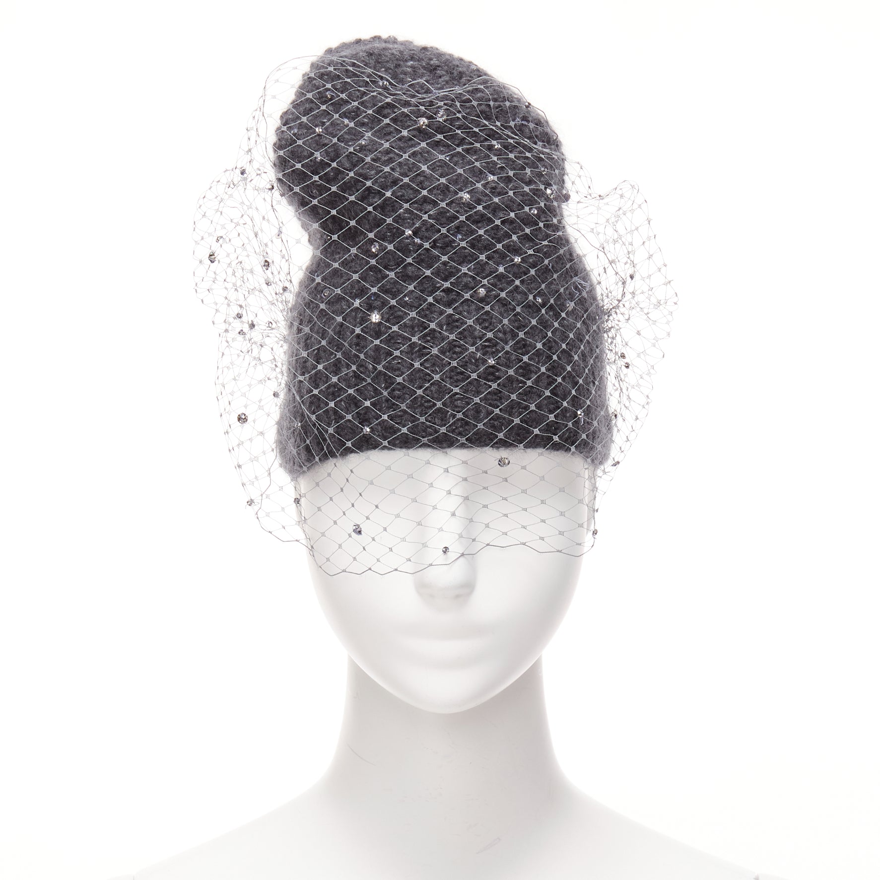 Jennifer Behr Crystal Veil Beanie