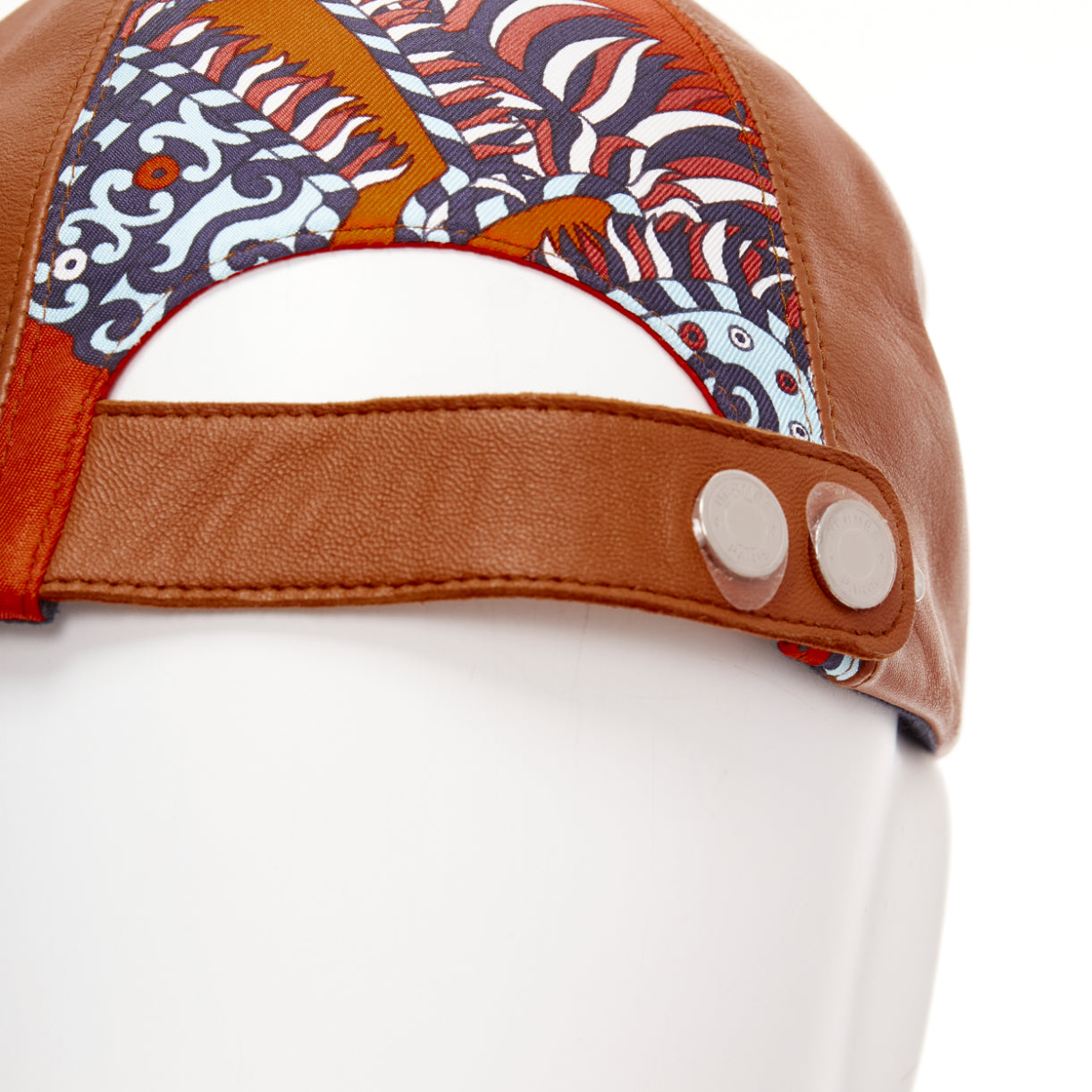 Hermès Silk Patch Cap - Back view