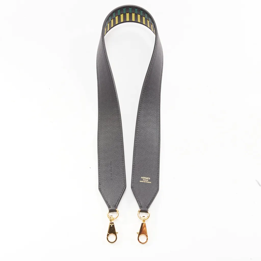 Hermès Sangle Cavale 40 Green Leather Very good - Inside View