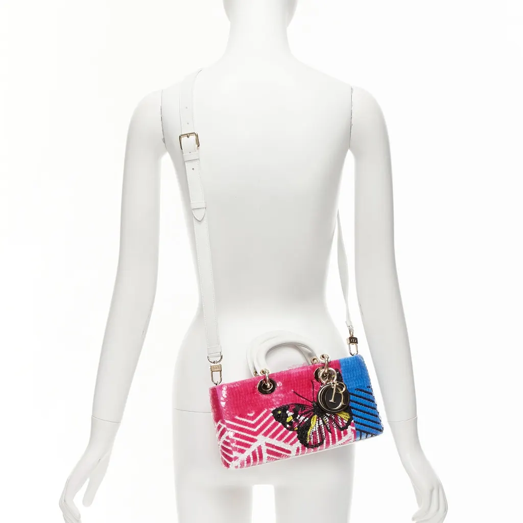 Dior D-joy Pink Leather Very good - Back View