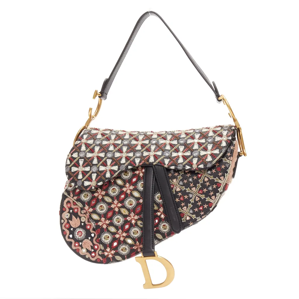 Dior Saddle MultiColor Leather Very good - Front View
