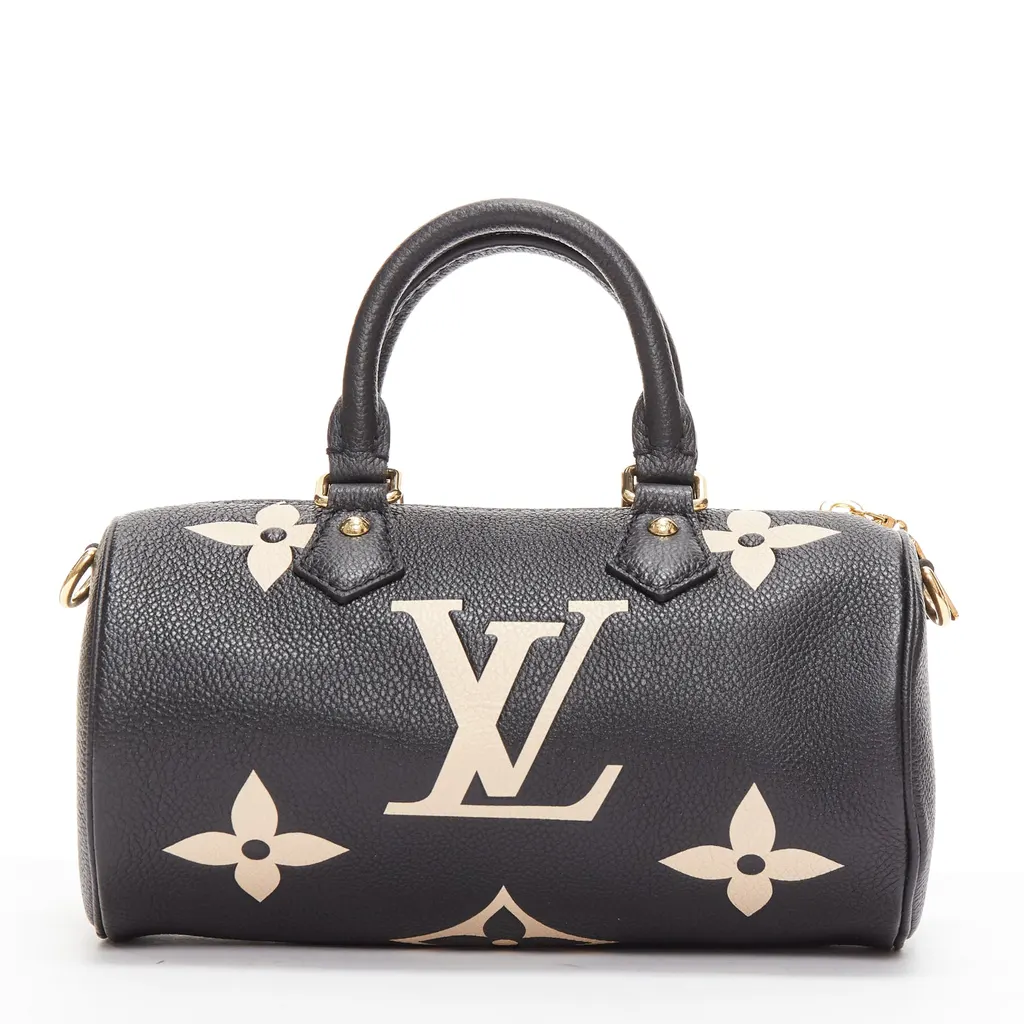 Louis Vuitton Monogram Giant Empreinte Papillon BB Black Leather Never worn - Model View