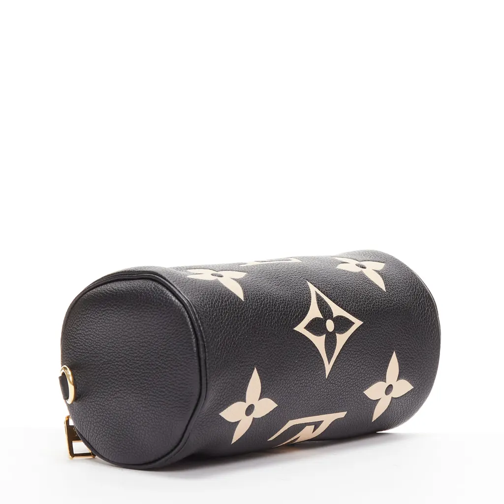 Louis Vuitton Monogram Giant Empreinte Papillon BB Black Leather Never worn - Box View