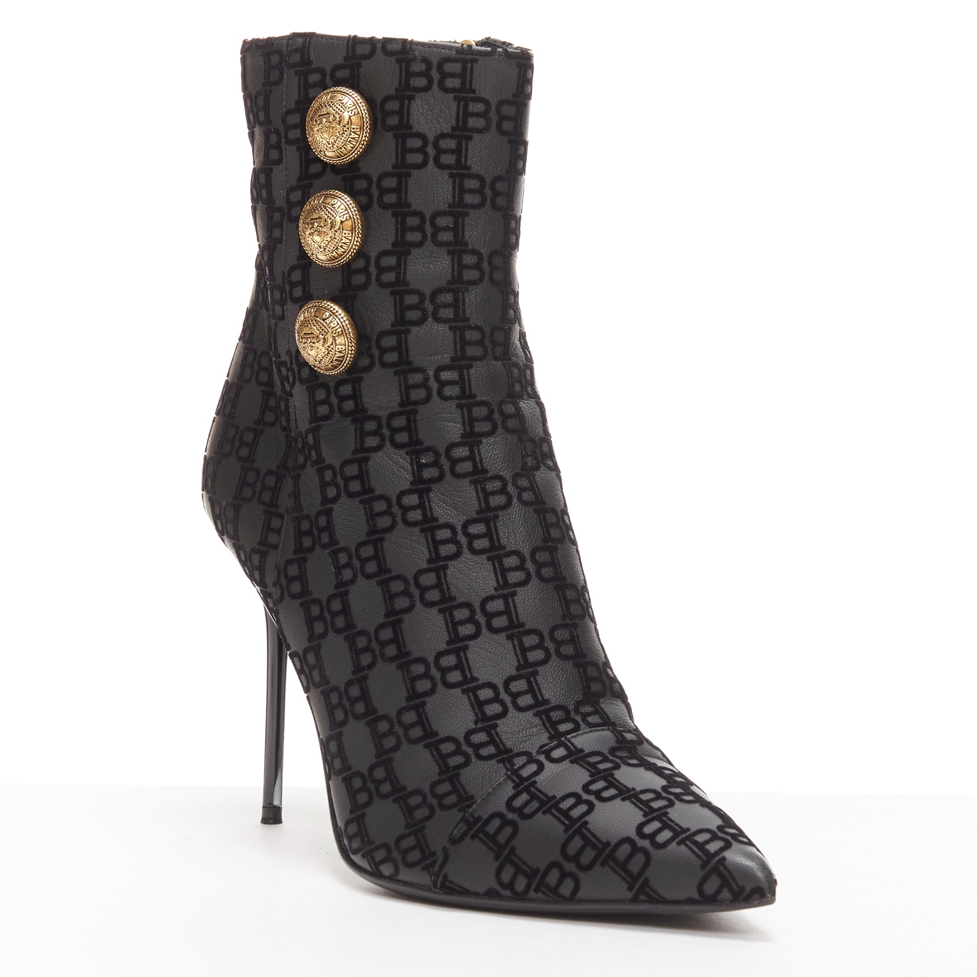 Balmain Bamboo Charm Riding Boots - Back view