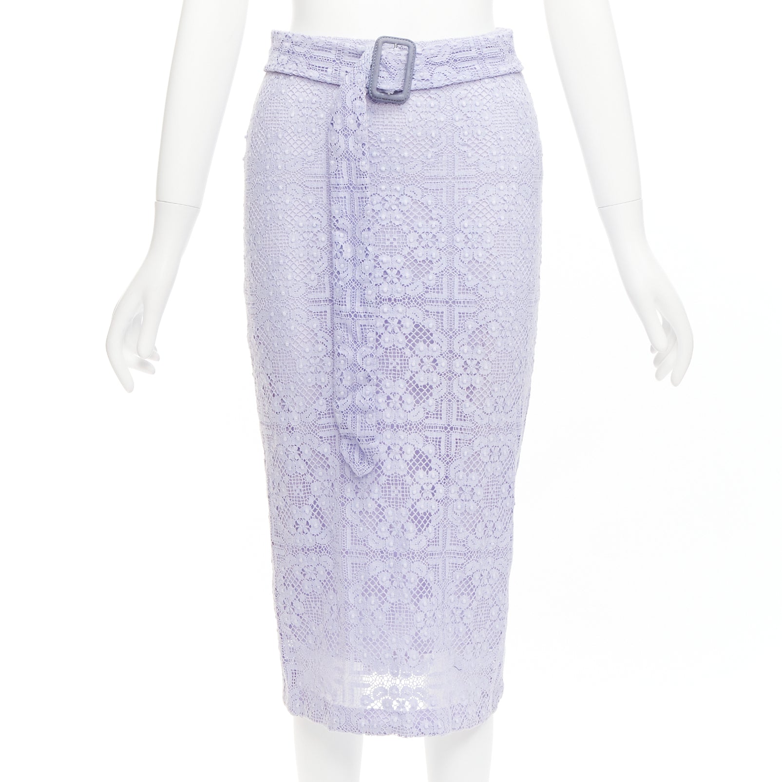 Burberry Lace Pencil Skirt