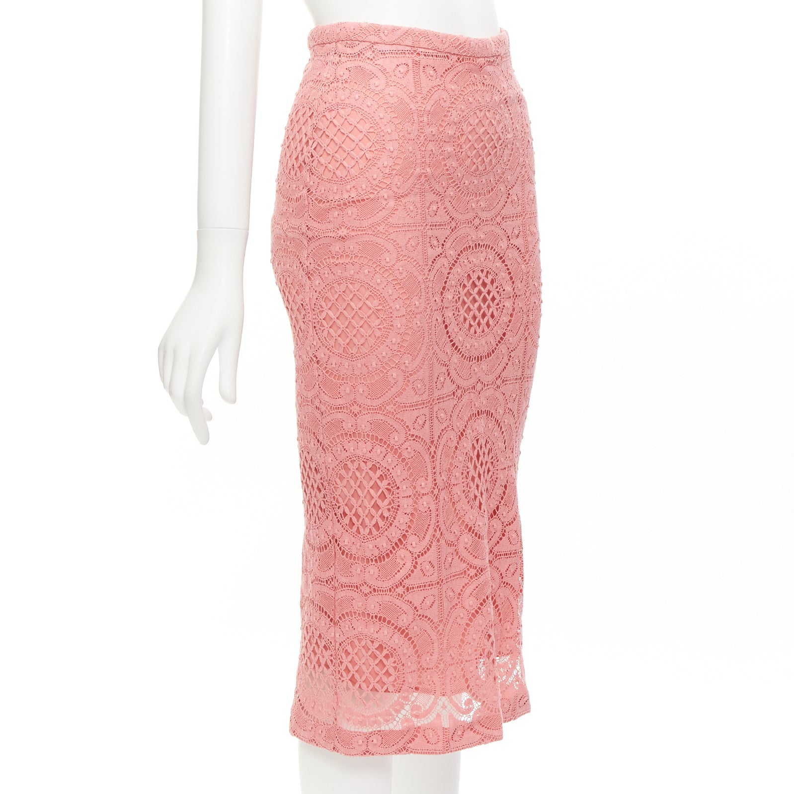 Burberry Floral Lace Skirt - Image 6