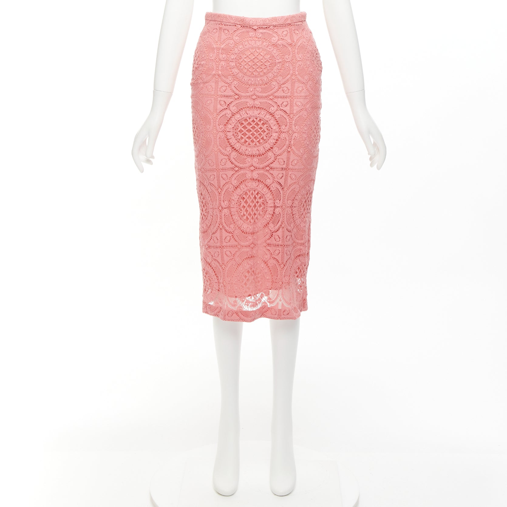 Burberry Floral Lace Skirt - Image 11