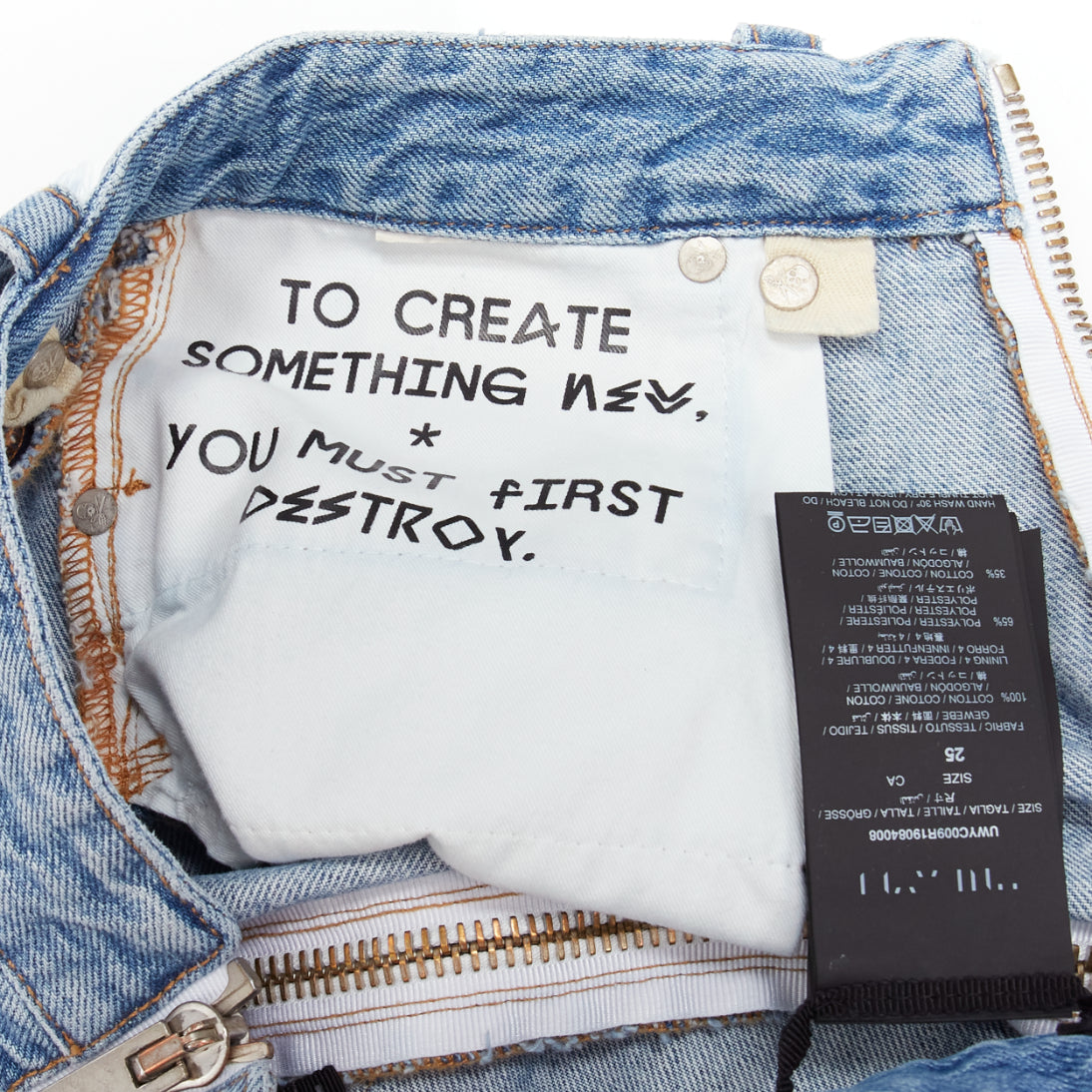 Unravel Project Zip Denim Shorts - Image 10