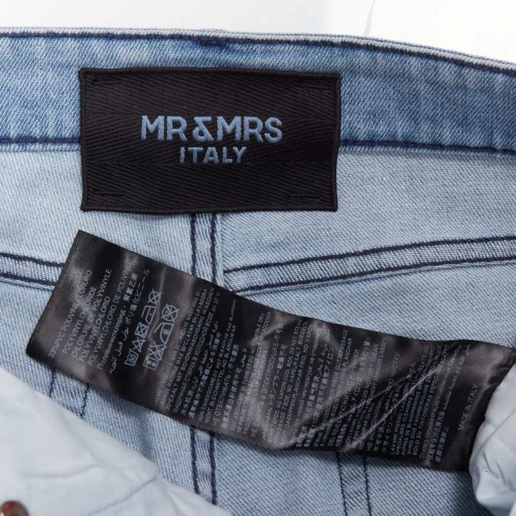 Mr & Mrs Italy Paint Denim Shorts - Image 10