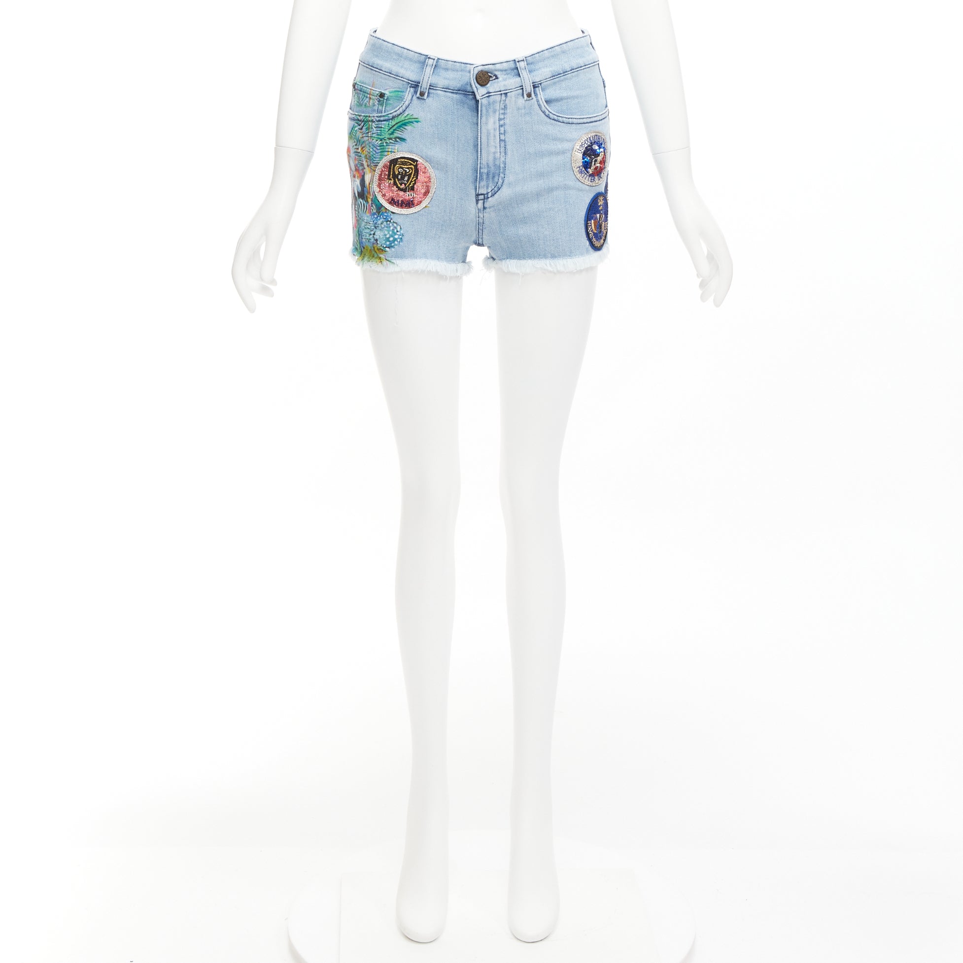Mr & Mrs Italy Paint Denim Shorts - Image 11