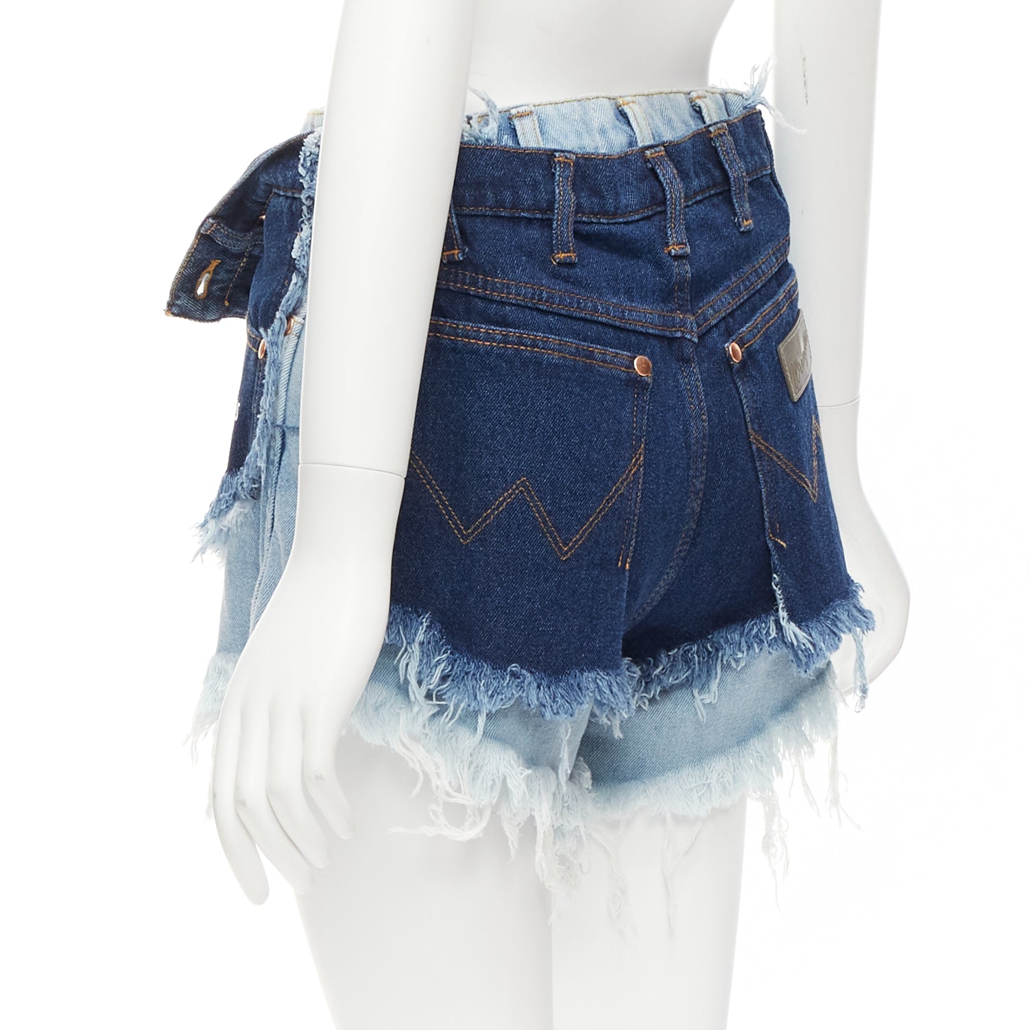 Natasha Zinko Layered Denim Shorts - Detail 1