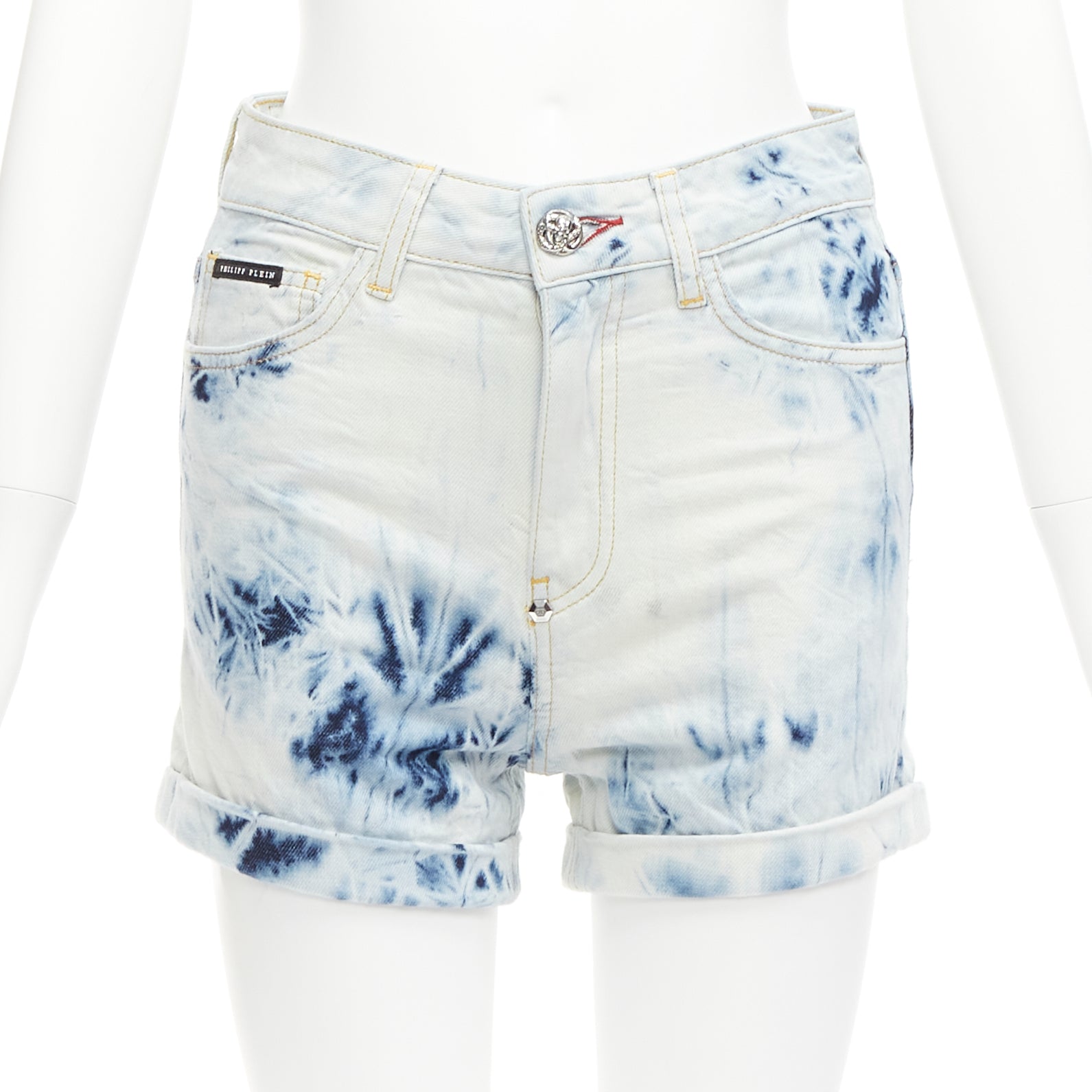 Philipp Plein Logo Cuffed Shorts