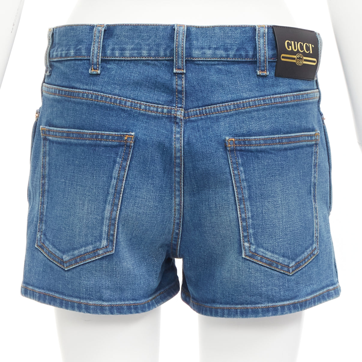 Gucci Logo Patch Shorts - Side view