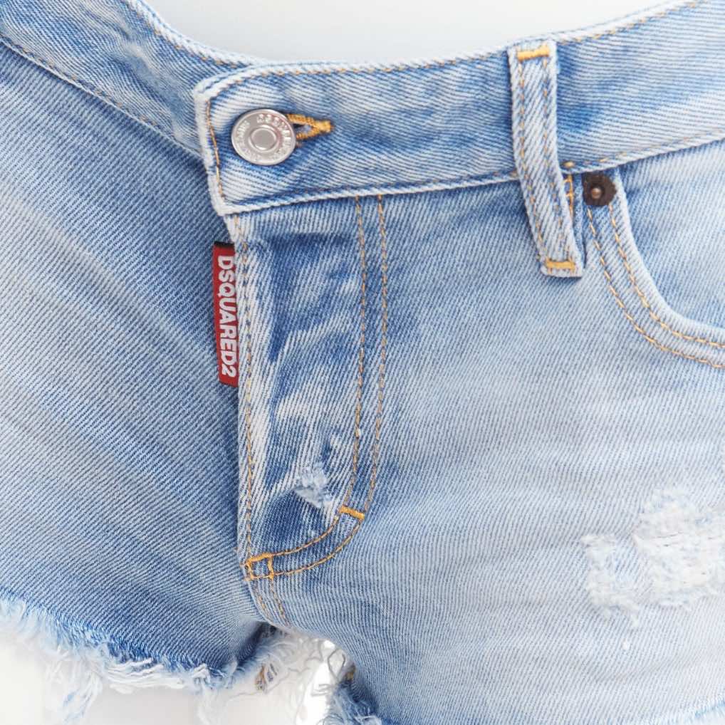 Dsquared2 Frayed Booty Shorts - Detail 2