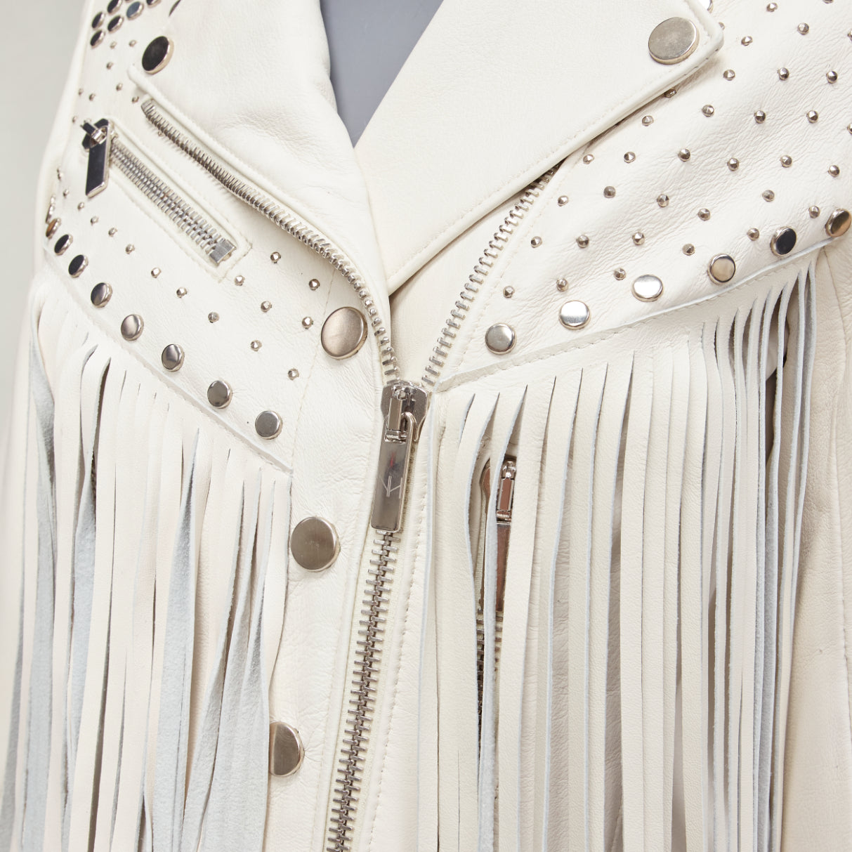 Nour Hammour Fringe Western Jacket - Back view