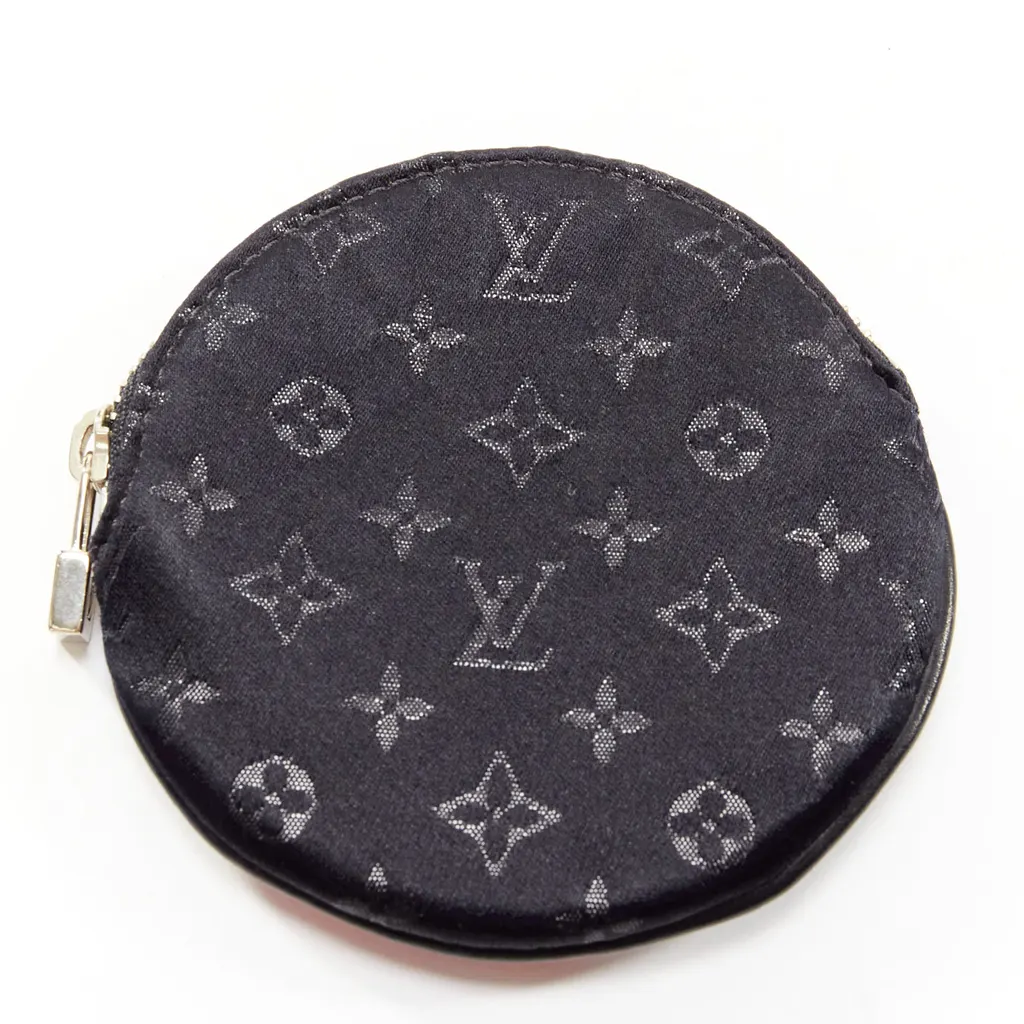 Louis Vuitton Apple Coin Pouch Black Leather Very good - Back View