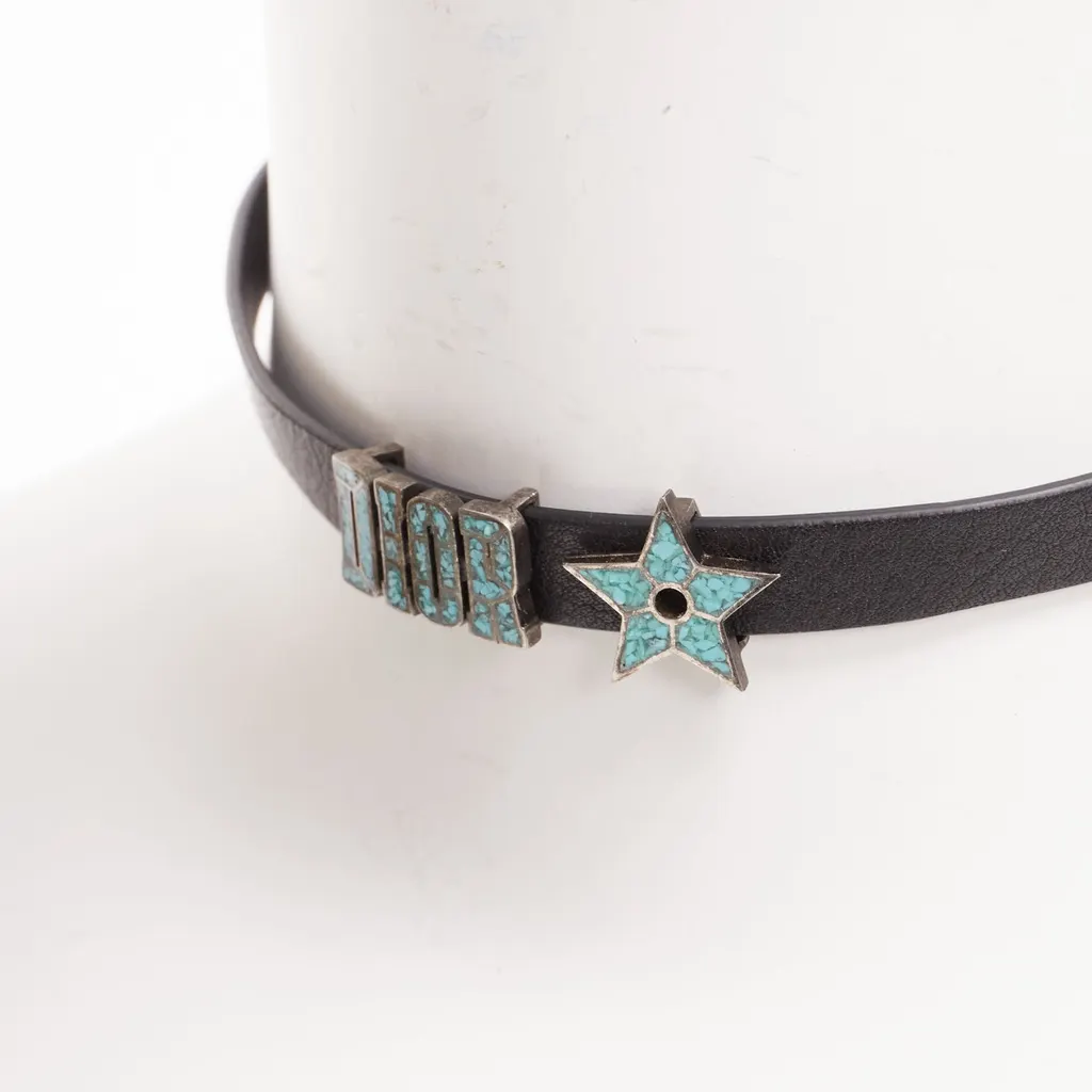 Dior Marble Star Choker Black Metal Very good - Back View