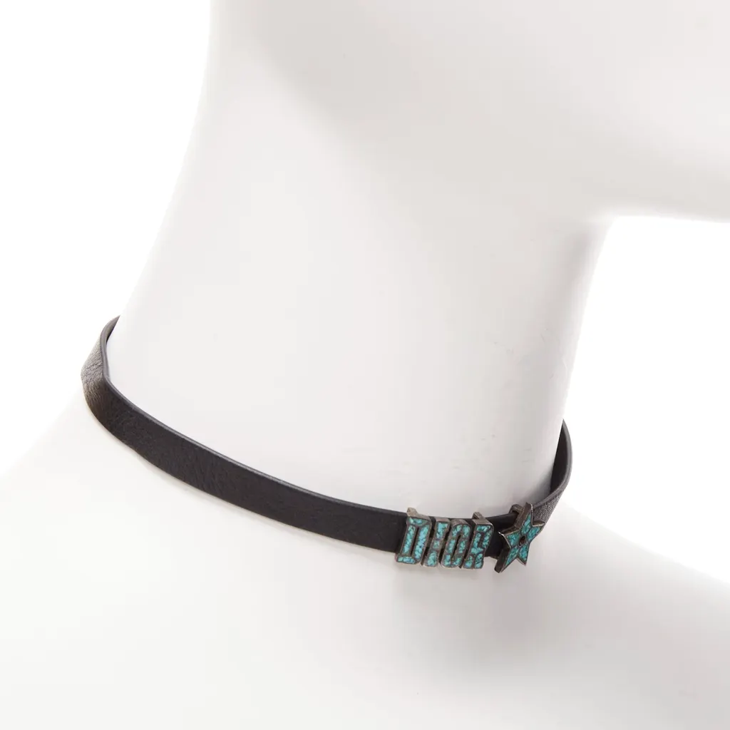 Dior Marble Star Choker Black Metal Very good - Inside View