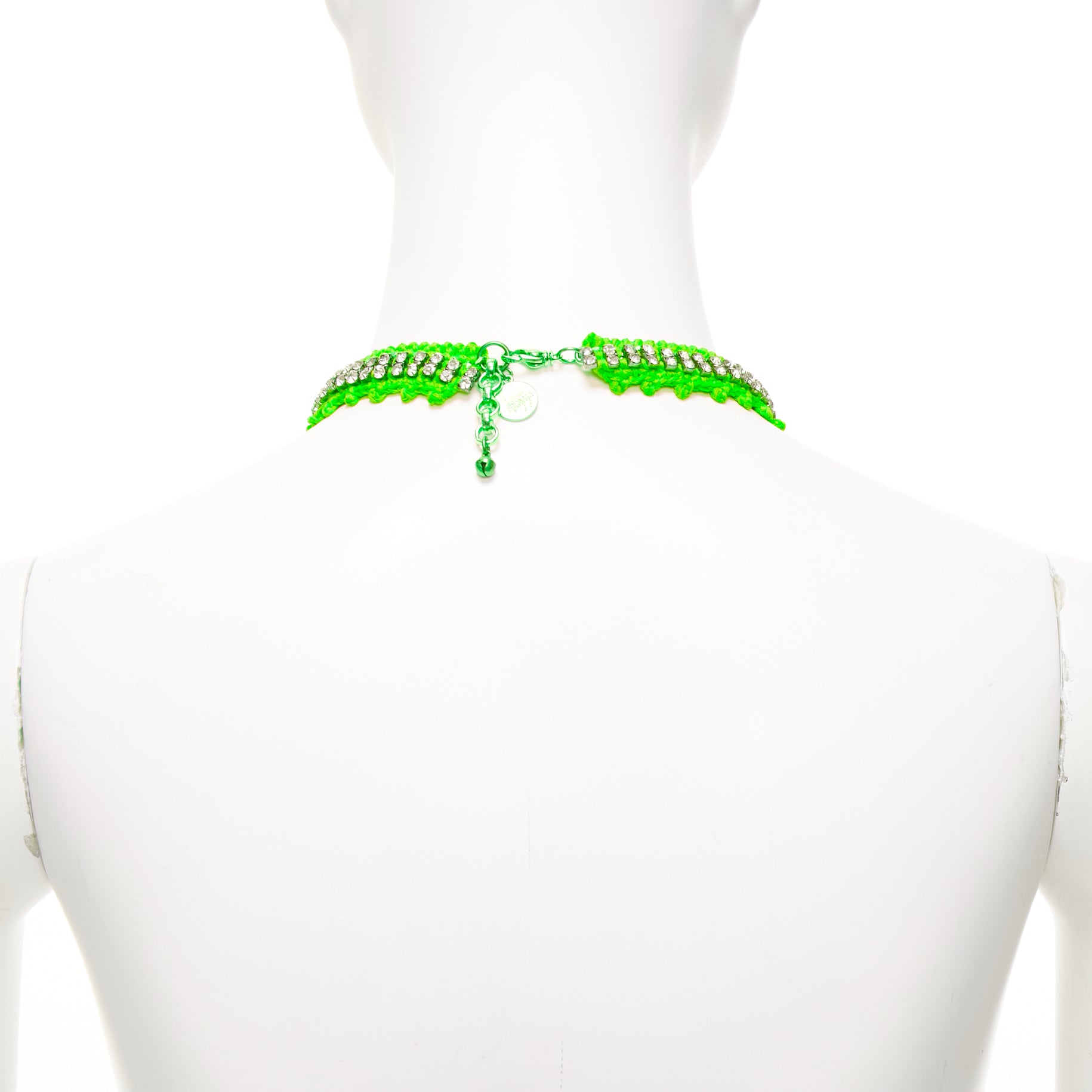 Venessa Arizaga Crystal Rope Necklace - Side view