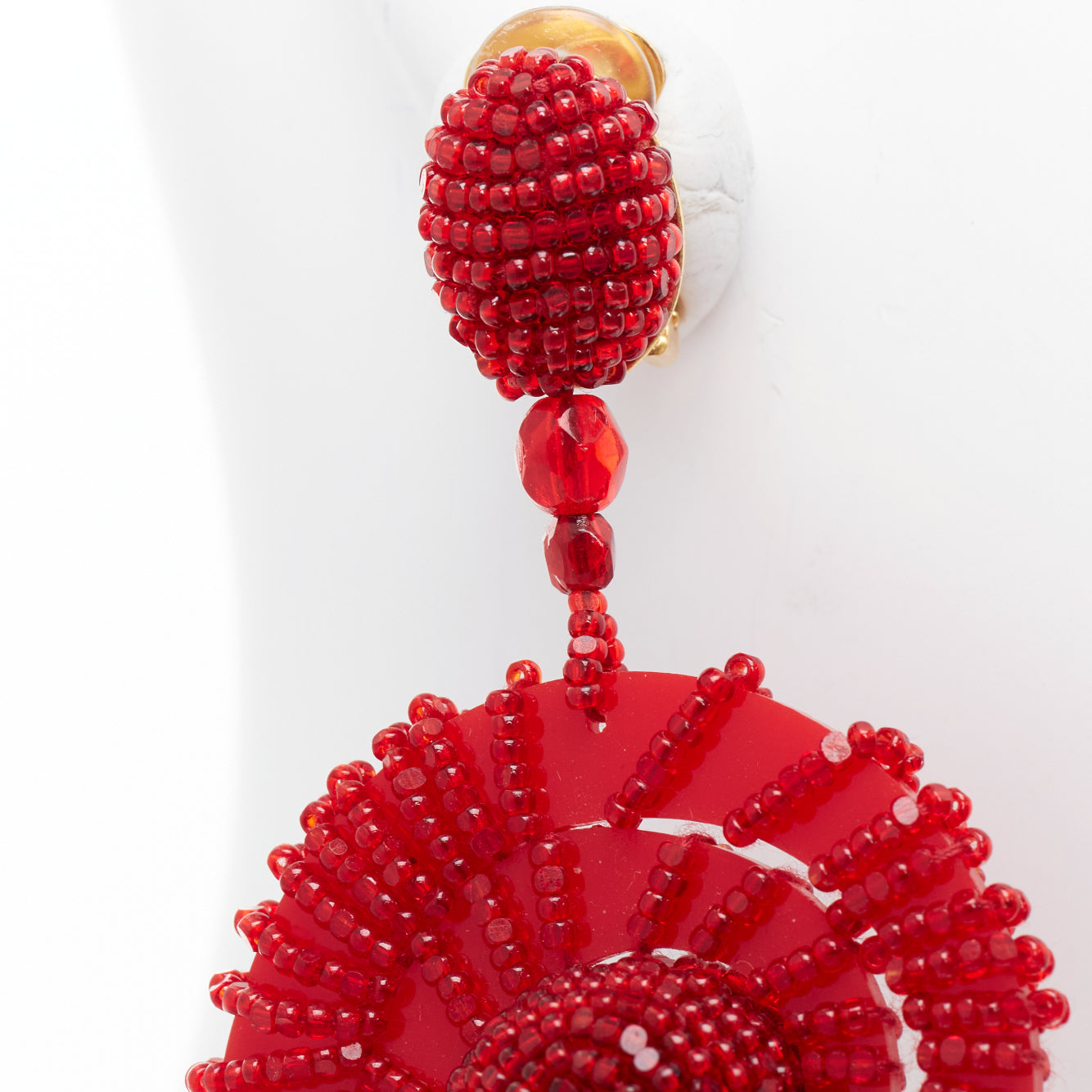 Oscar De La Renta Spiral Shell Earrings - 4