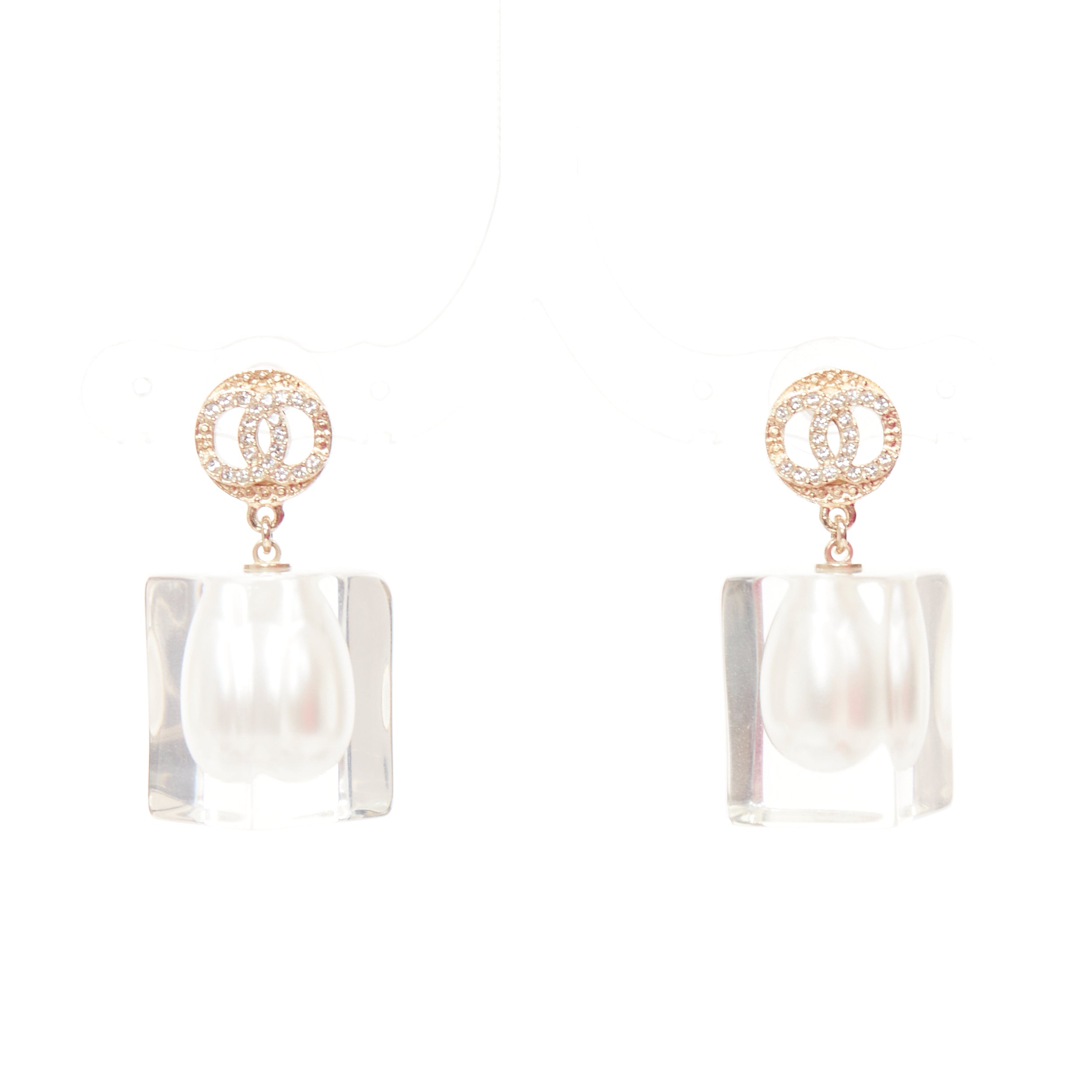 Chanel Encased Pearl Earrings