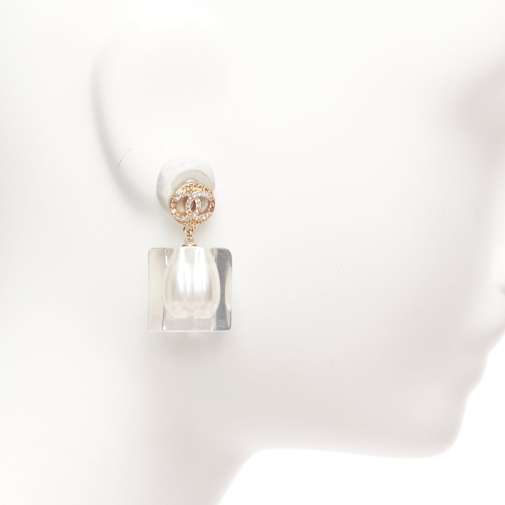 Chanel Encased Pearl Earrings - 4