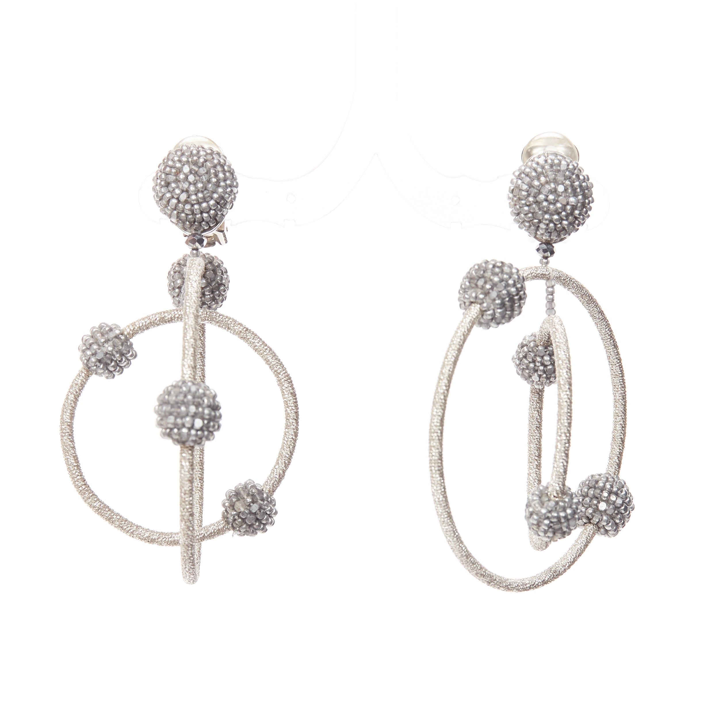 Oscar De La Renta Orbital Hoop Earrings