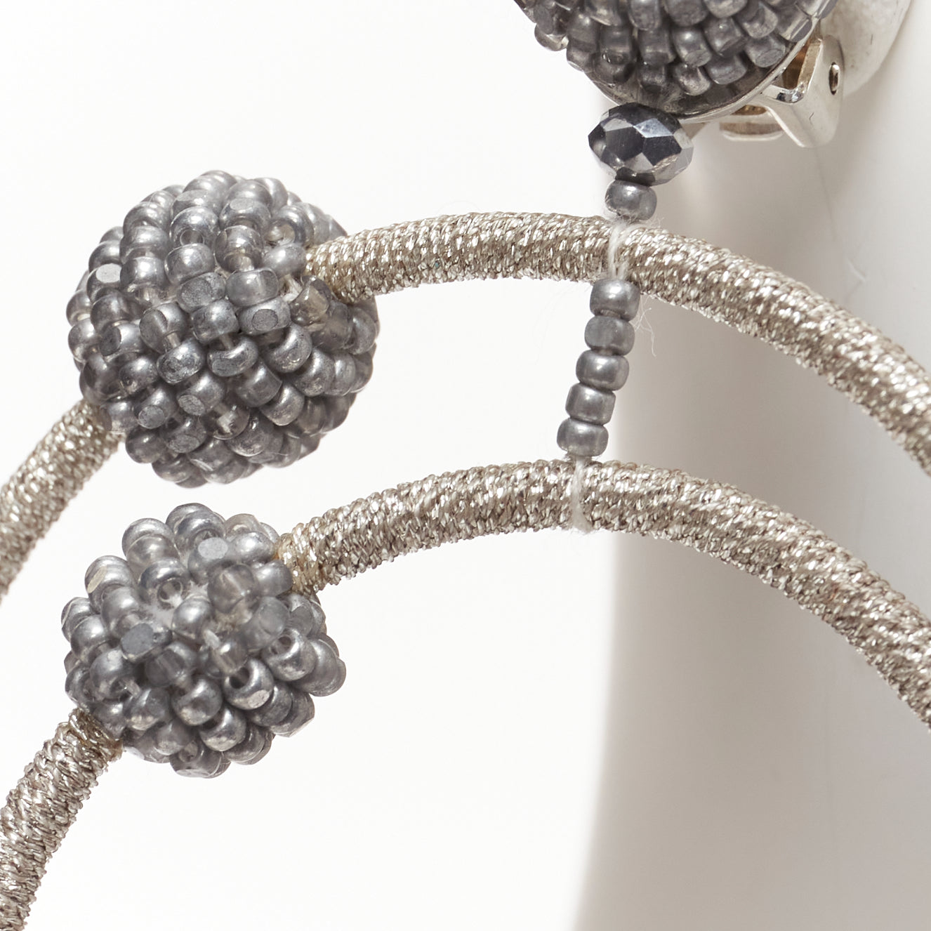 Oscar De La Renta Orbital Hoop Earrings - Side view