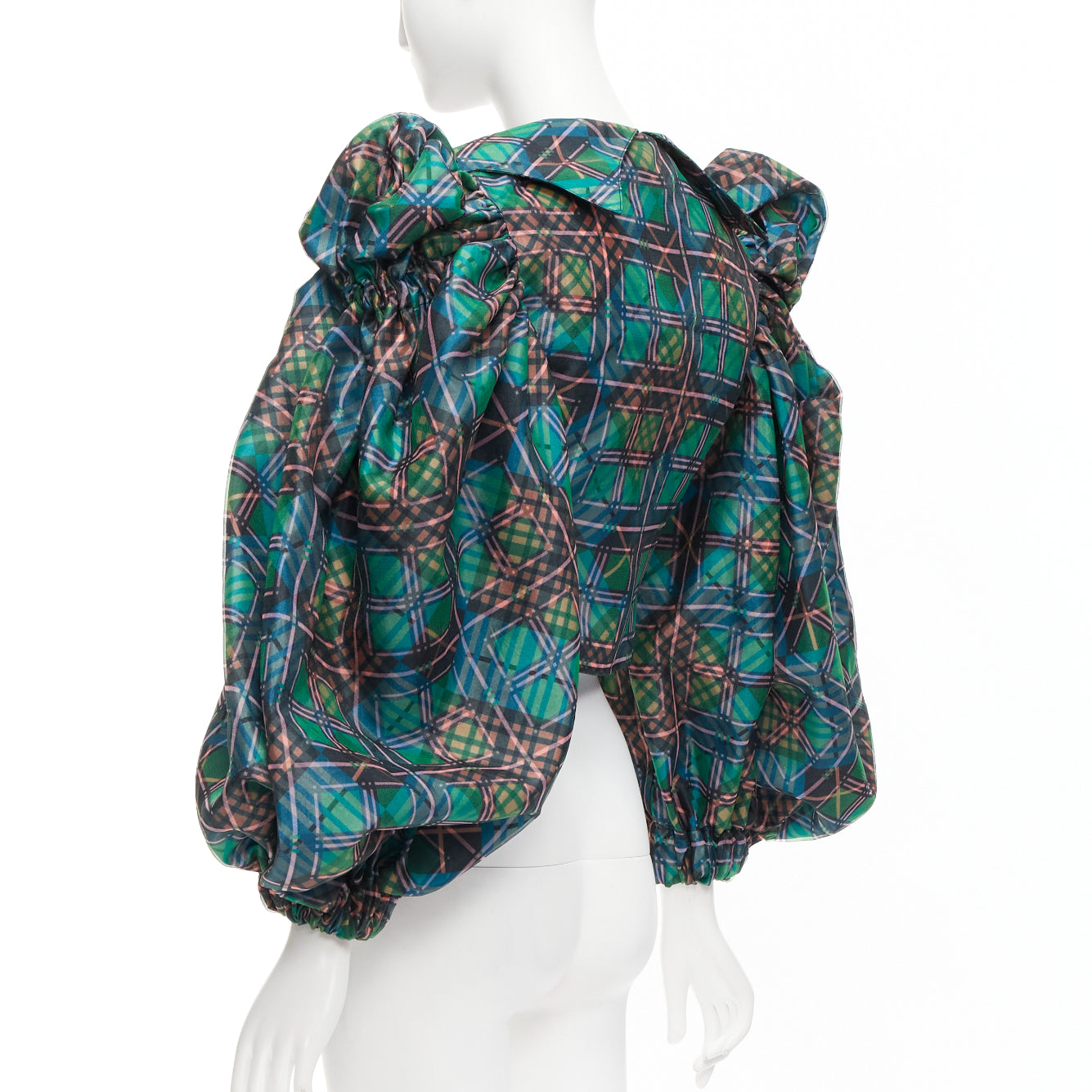 Chopova Lowena Plaid Puff Shirt - Detail 2