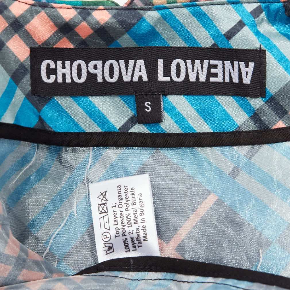 Chopova Lowena Plaid Puff Shirt - Image 11