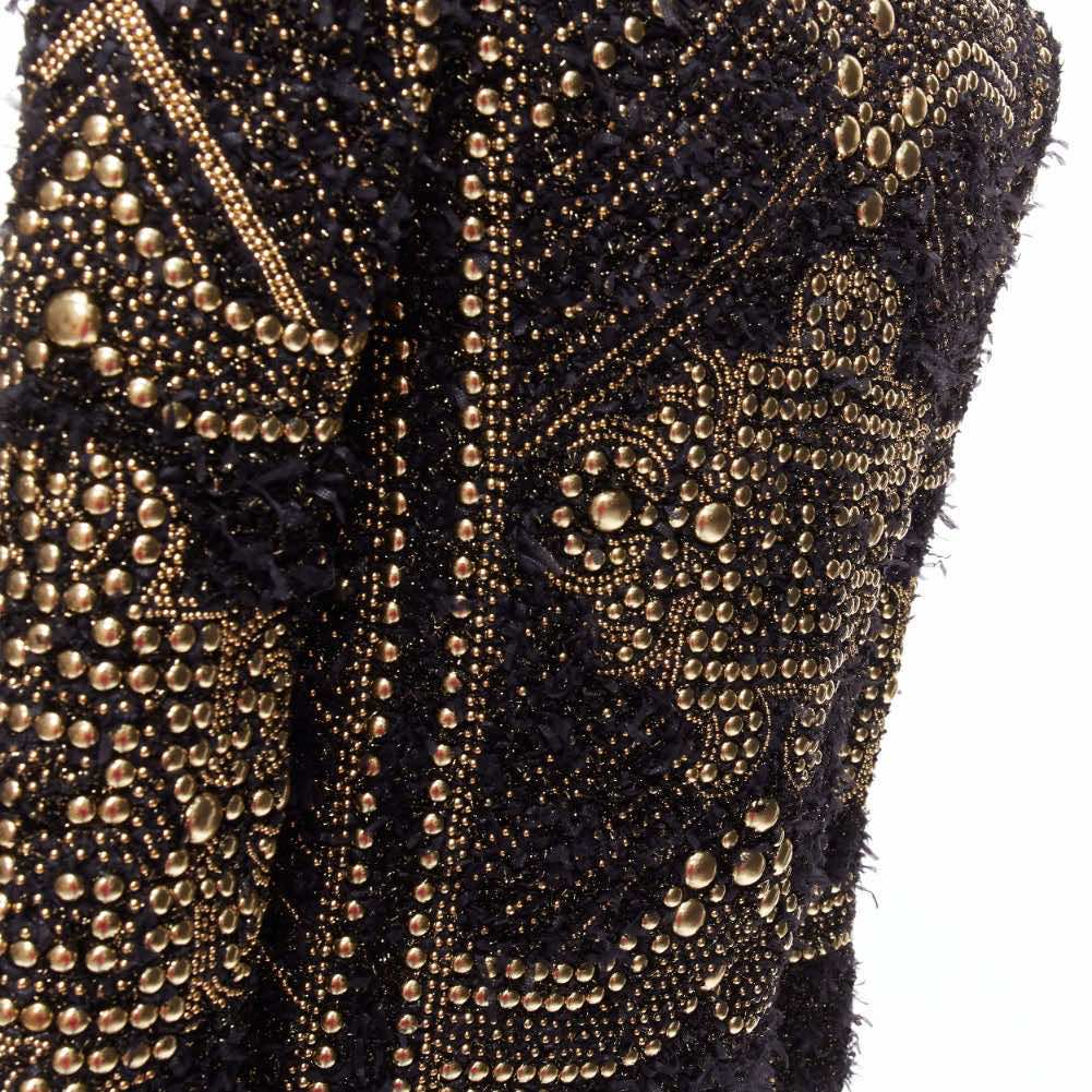 Balmain Gold Tweed Jacket - Image 10